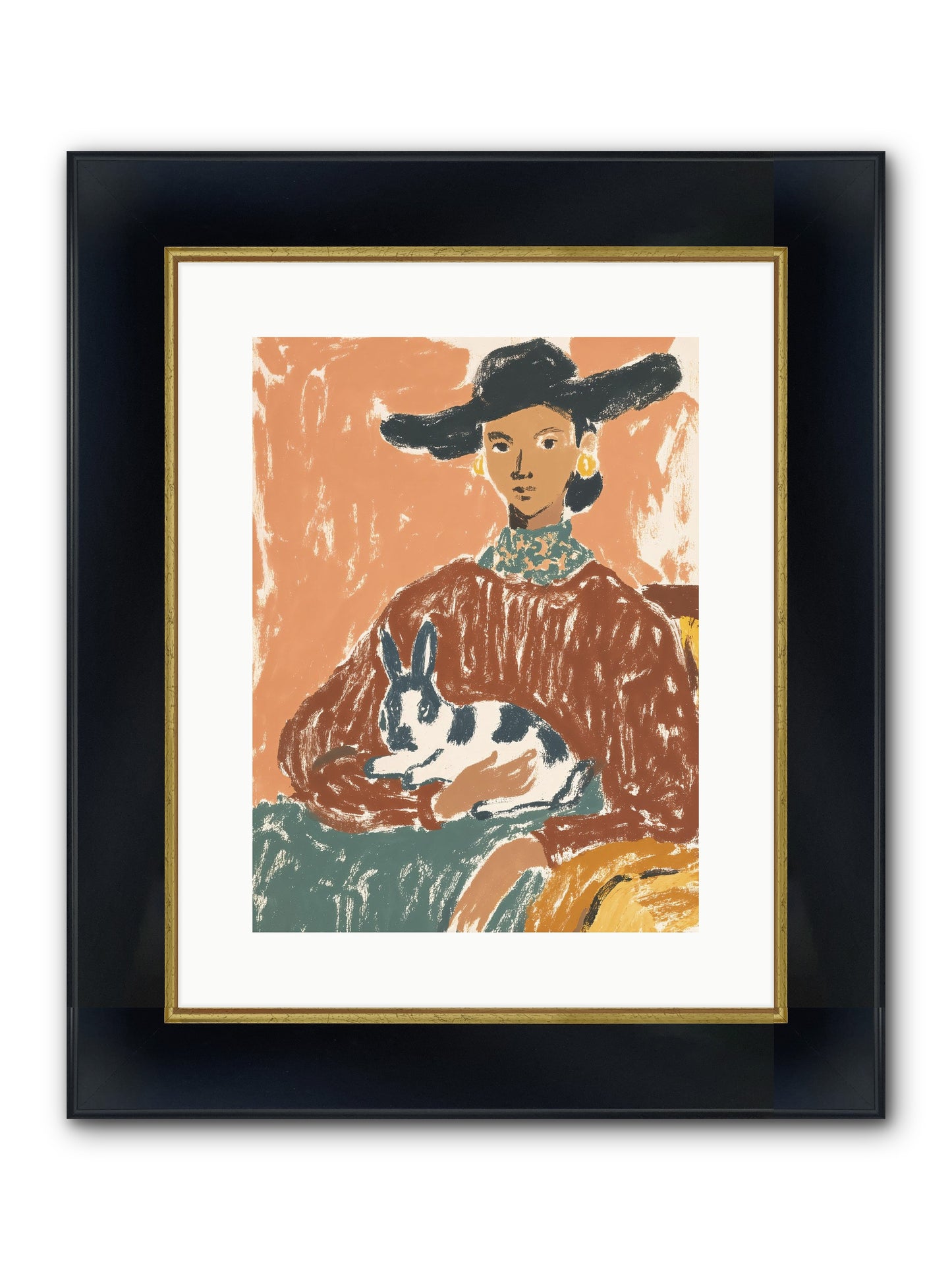 A Lullaby In The Making Framed Print - Wide Black w/Gold 12x16