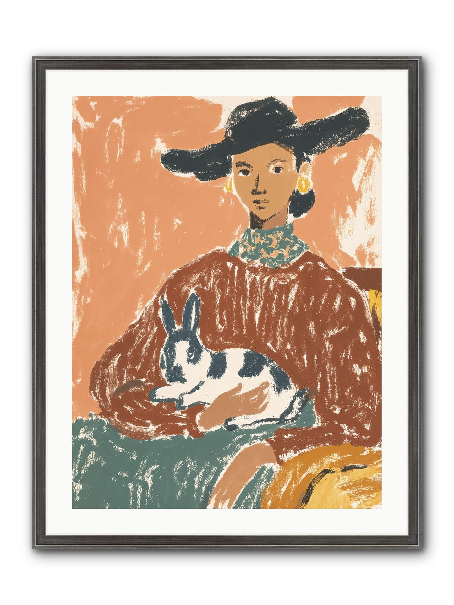 A Lullaby In The Making Framed Print - Slimwoods Black/Silver 24x32