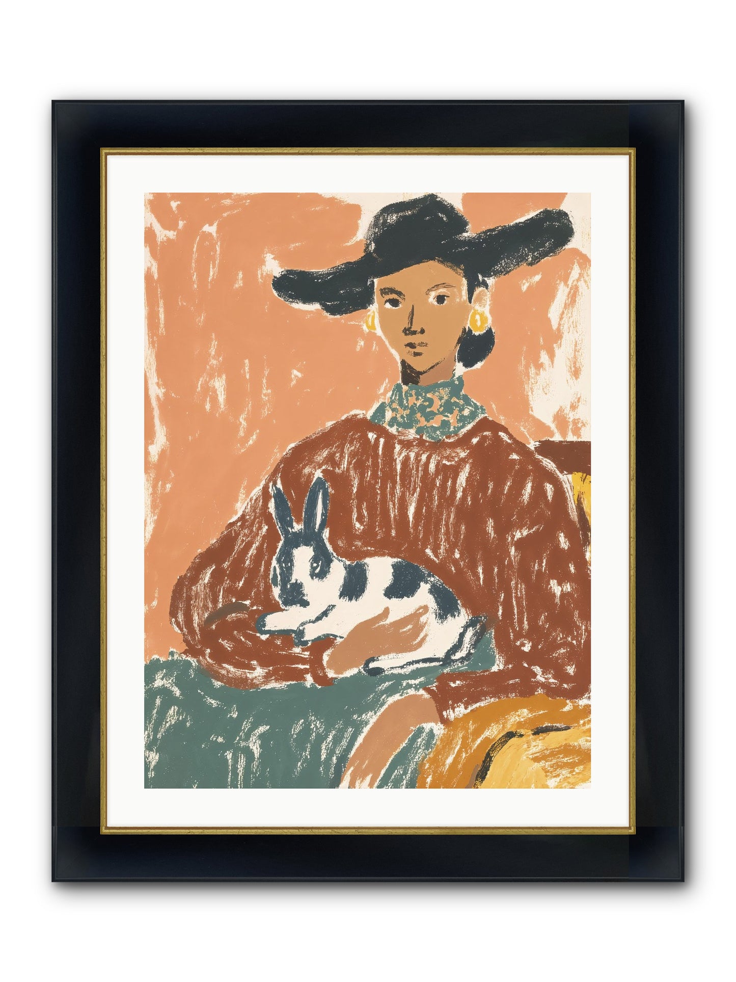 A Lullaby In The Making Framed Print - Wide Black w/Gold 24x32