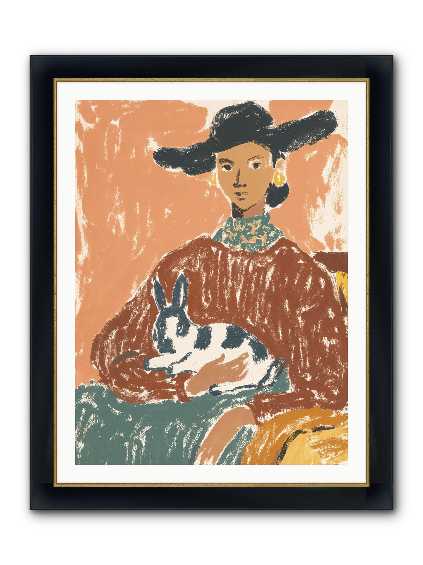 A Lullaby In The Making Framed Print - Wide Black w/Gold 30x40