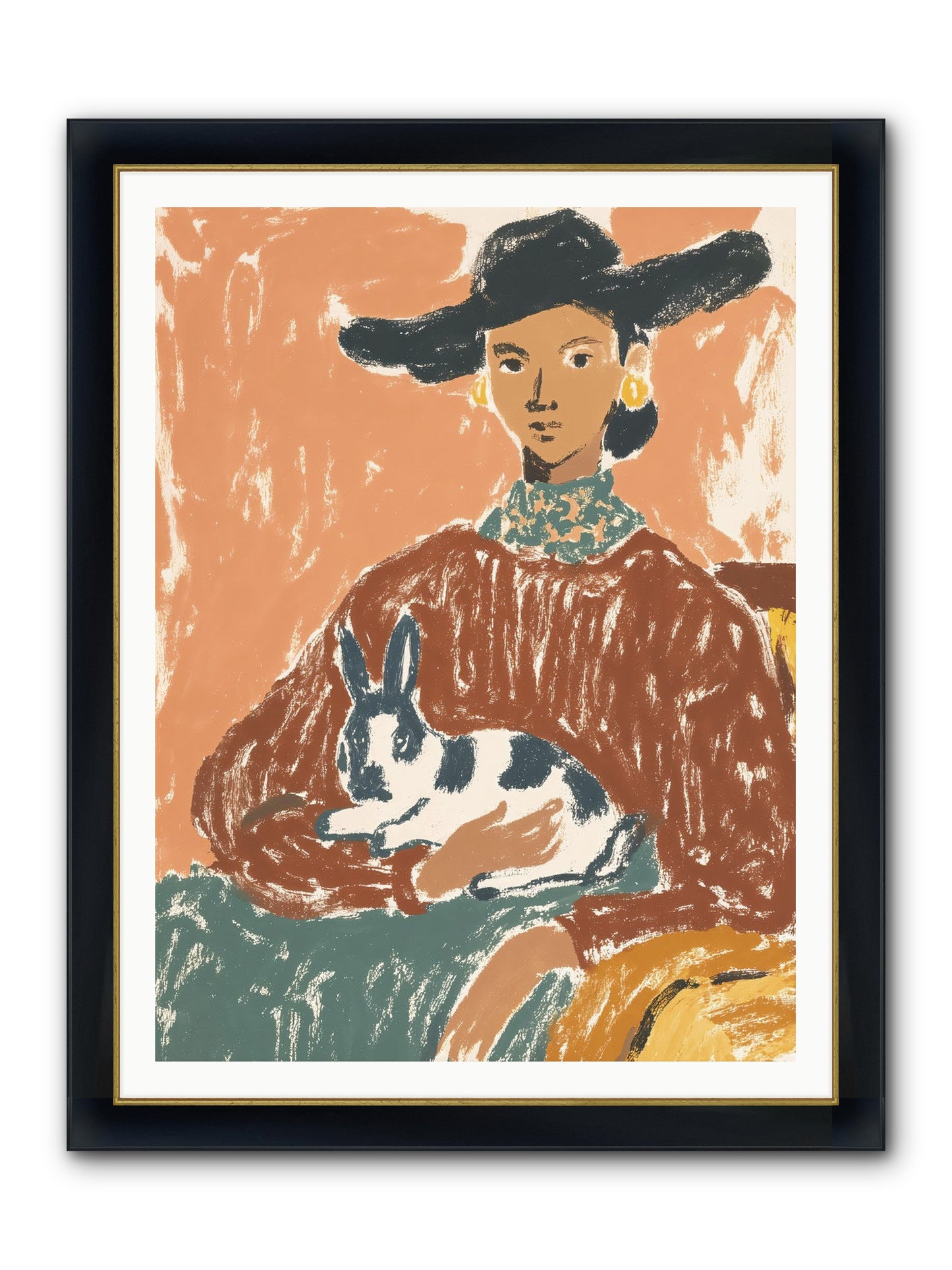 A Lullaby In The Making Framed Print - Wide Black w/Gold 36x48