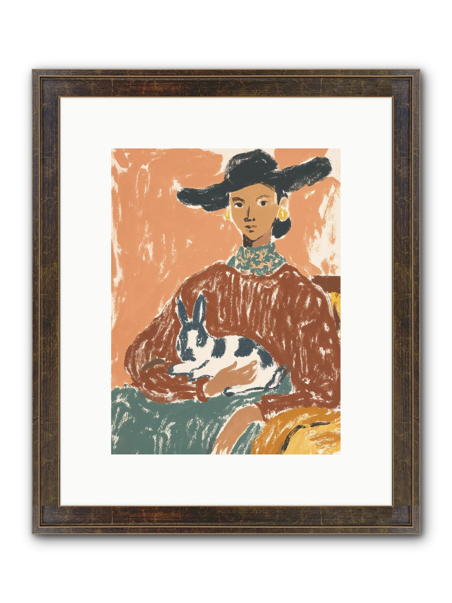 A Lullaby In The Making Framed Print - Slimwoods Black/Gold 9x12