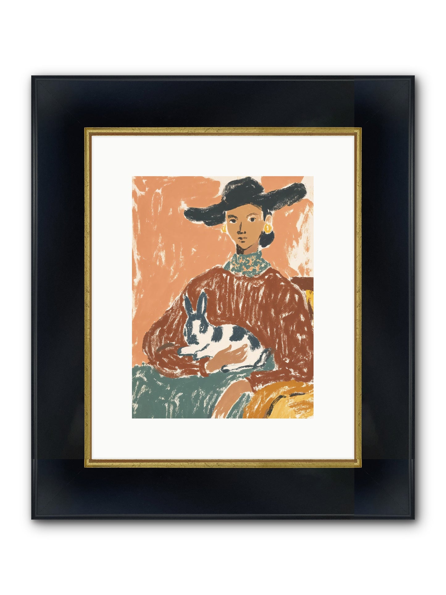 A Lullaby In The Making Framed Print - Wide Black w/Gold 9x12