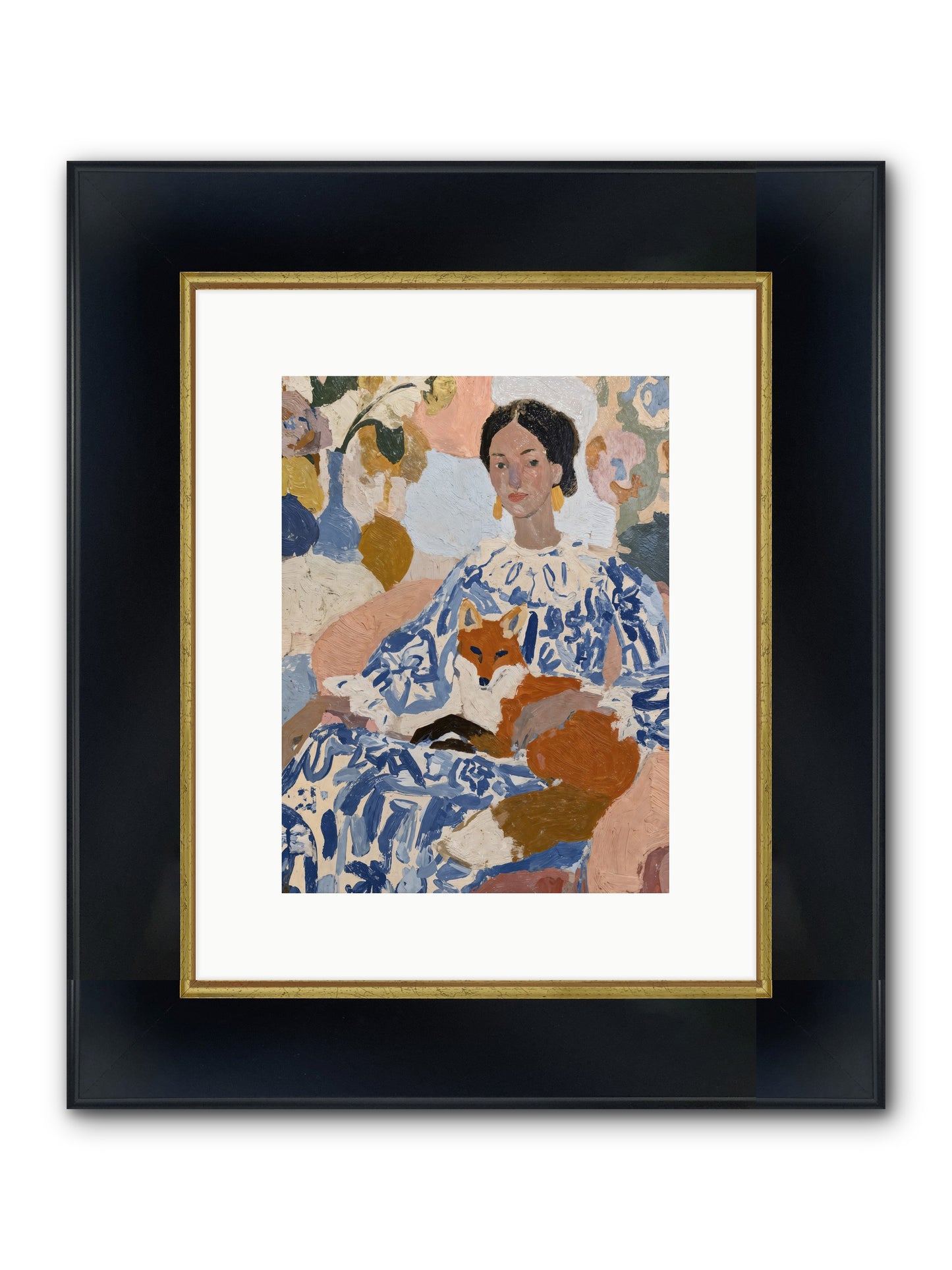 A Magical Presence Framed Print - Wide Black w/Gold 9x12