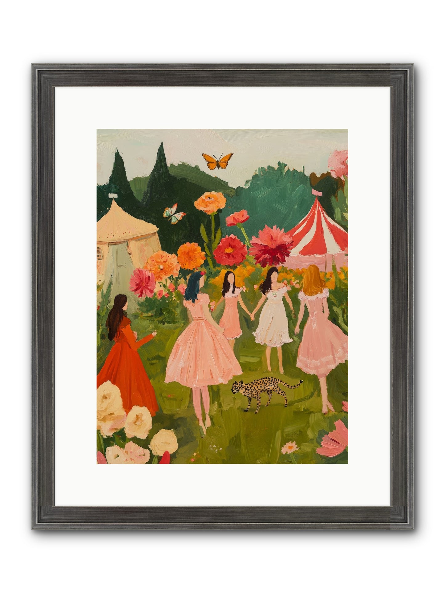 A Midsummer's Soirée Framed Print - Slimwoods Black/Silver 12x16