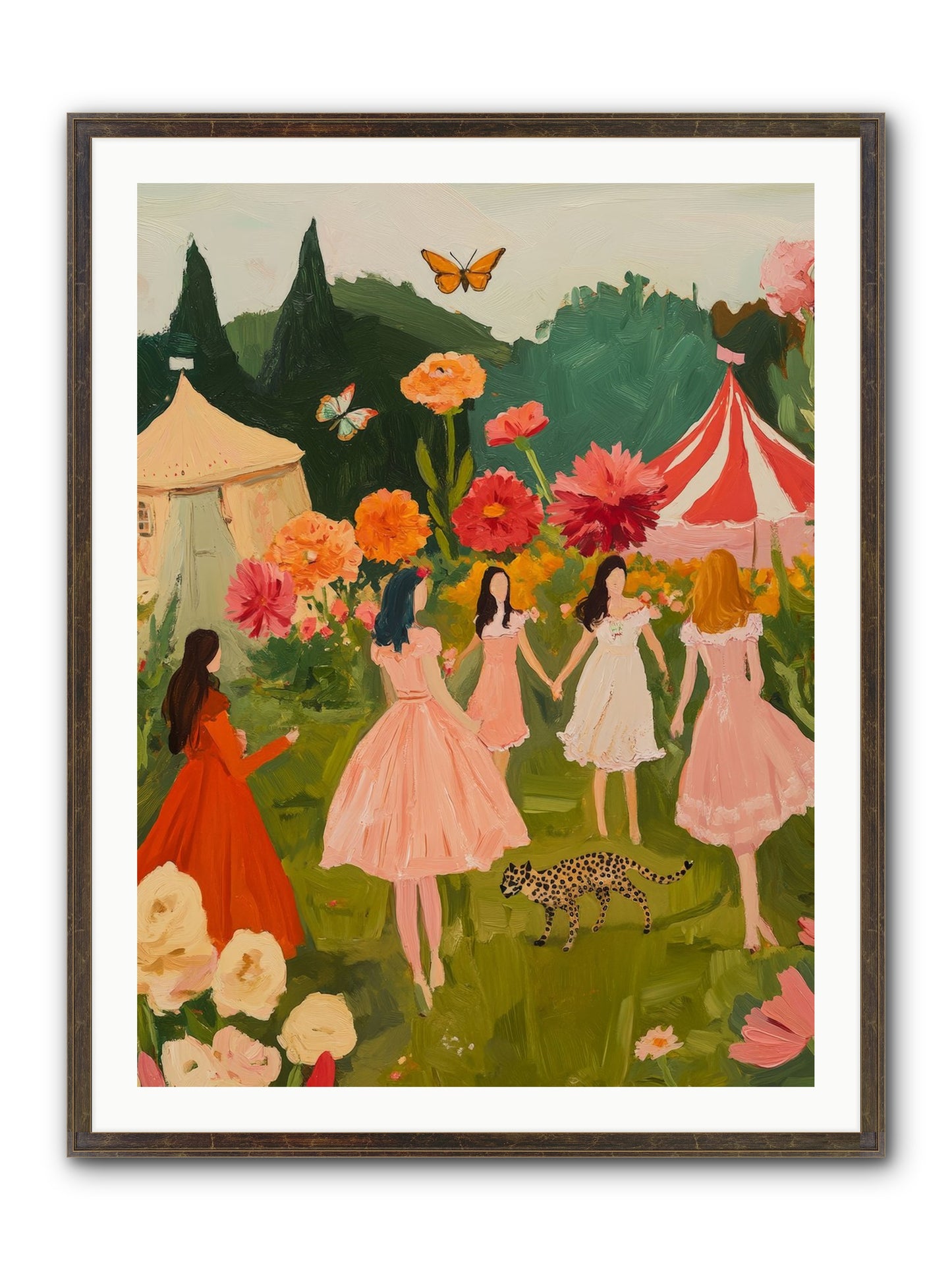 A Midsummer's Soirée Framed Print - Slimwoods Black/Gold 30x40