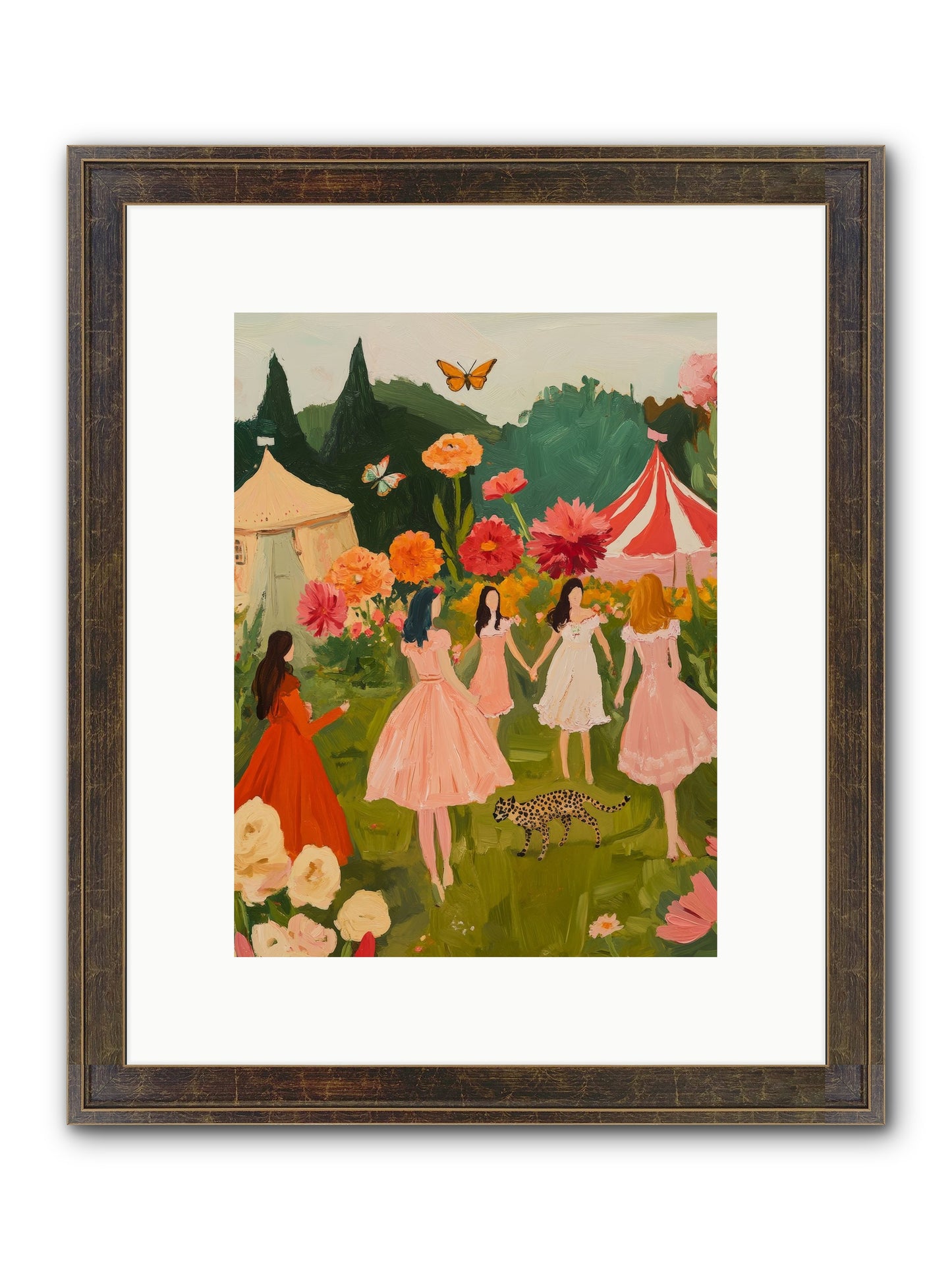 A Midsummer's Soirée Framed Print - Slimwoods Black/Gold 9x12