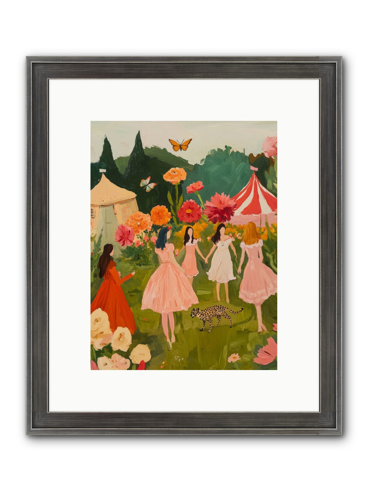 A Midsummer's Soirée Framed Print - Slimwoods Black/Silver 9x12