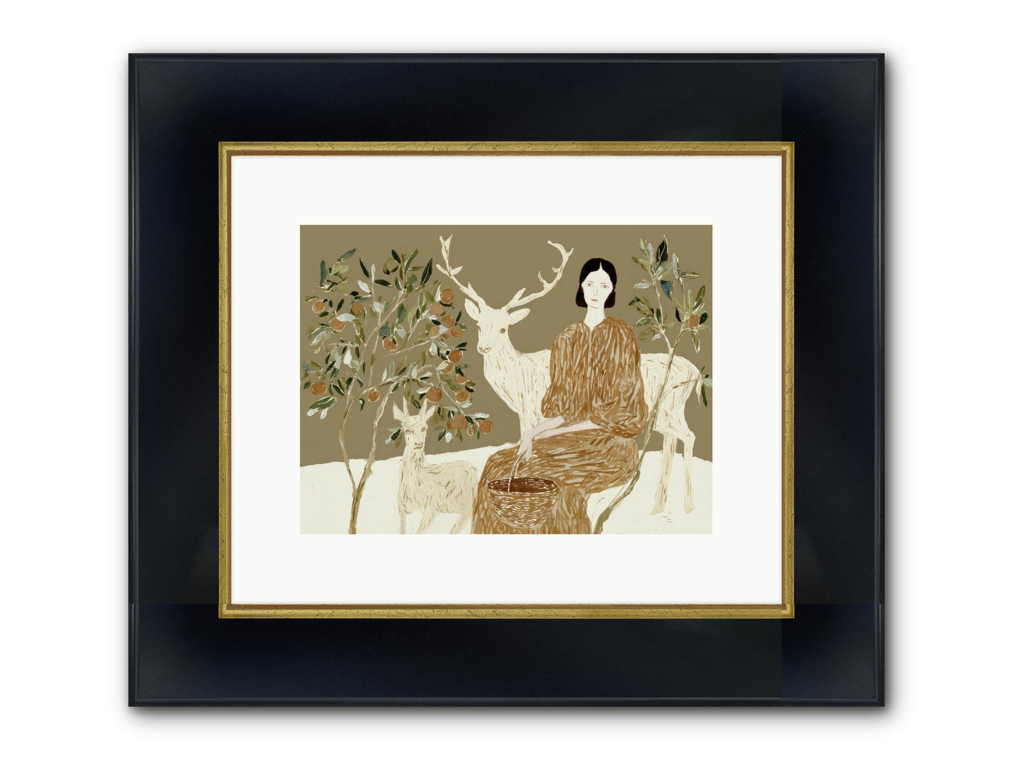 A Moment’s Grace Framed Print - Wide Black w/Gold 12x9