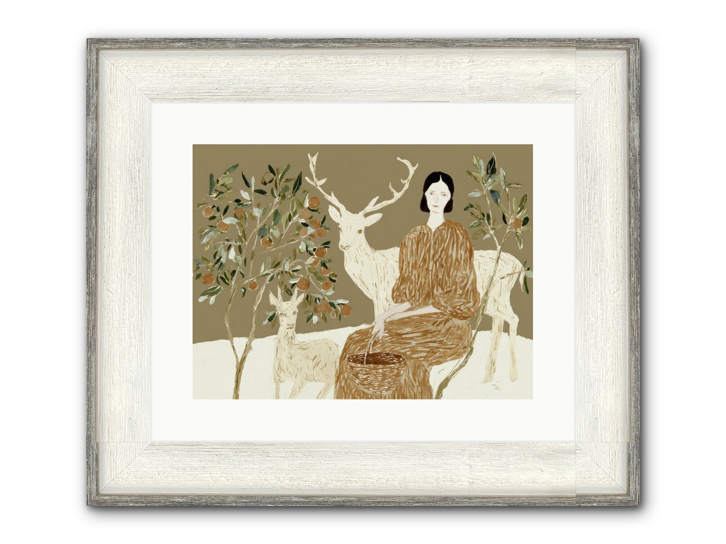 A Moment’s Grace Framed Print - Driftwood White 16x12