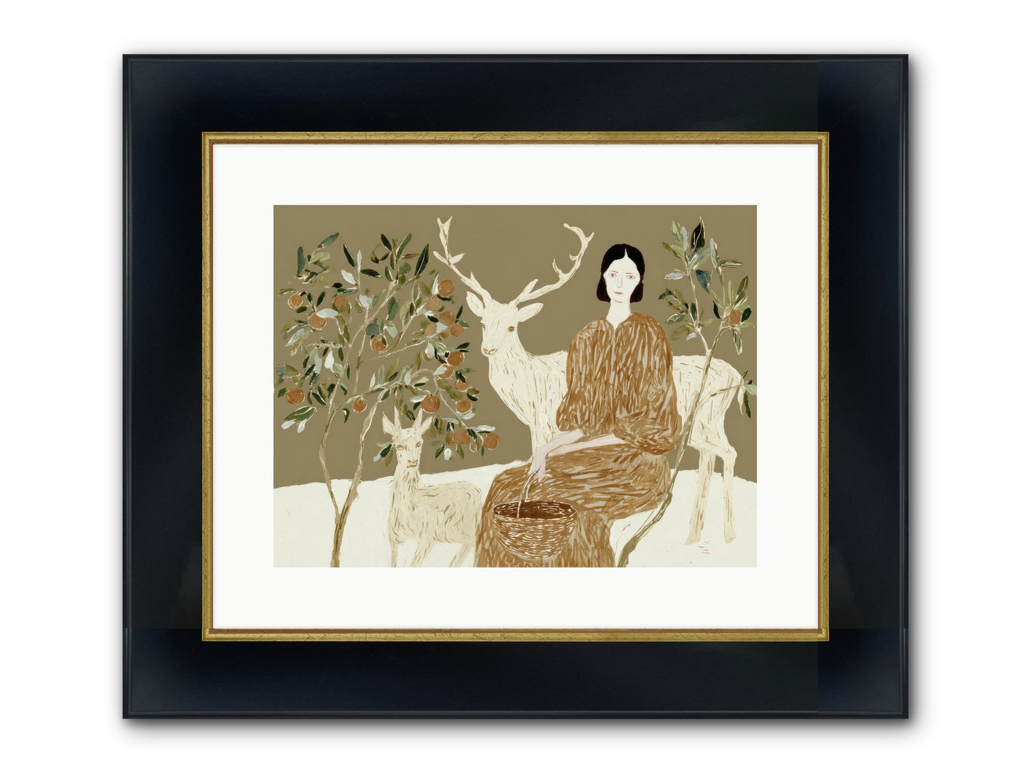 A Moment’s Grace Framed Print - Wide Black w/Gold 16x12