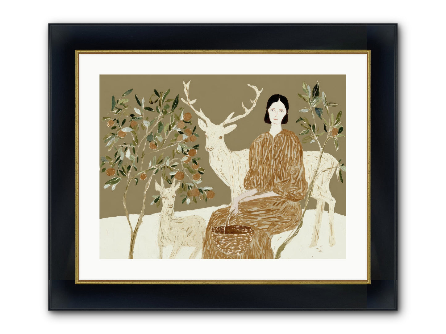 A Moment’s Grace Framed Print - Wide Black w/Gold 24x18