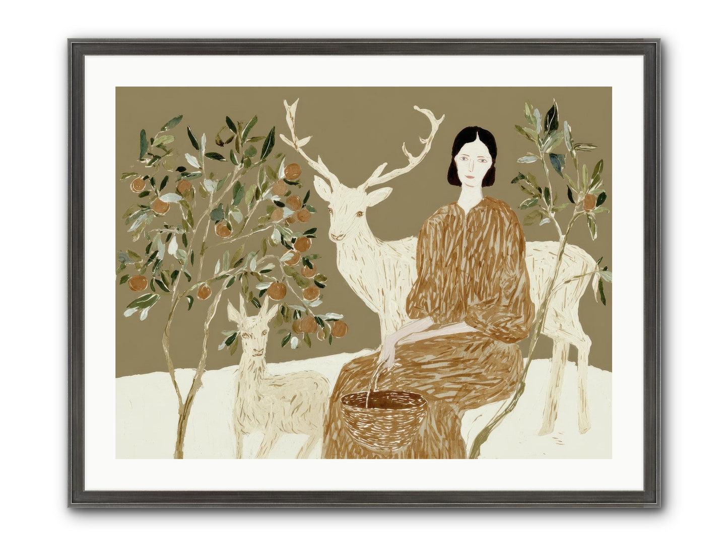 A Moment’s Grace Framed Print - Slimwoods Black/Silver 32x24