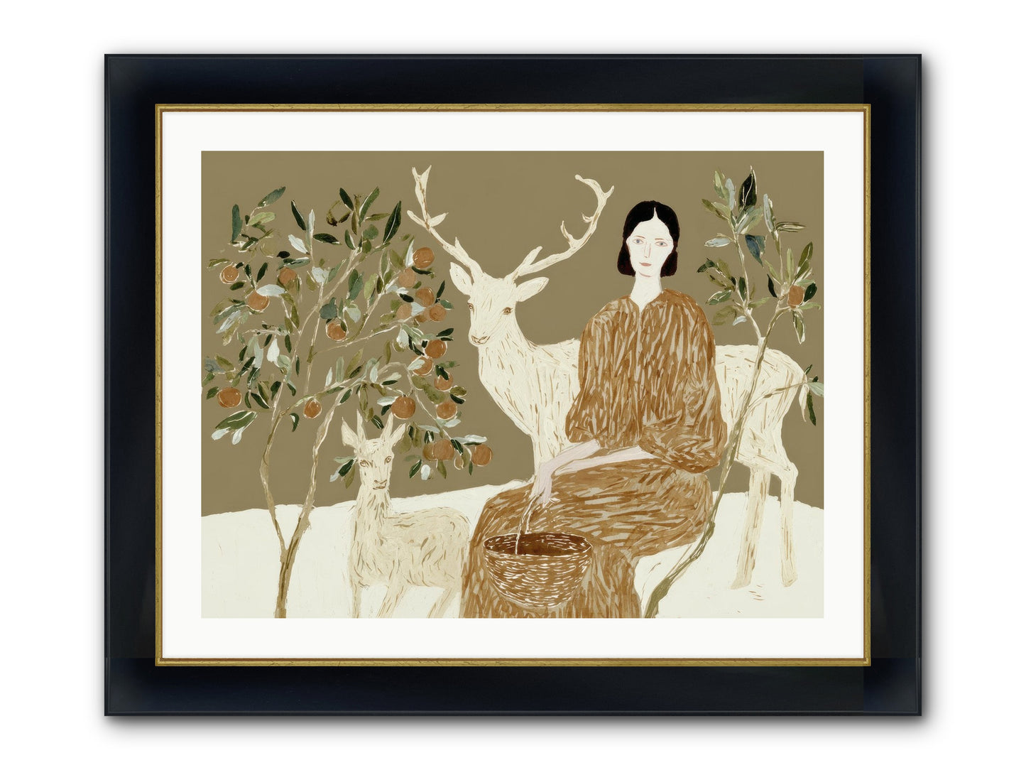 A Moment’s Grace Framed Print - Wide Black w/Gold 32x24