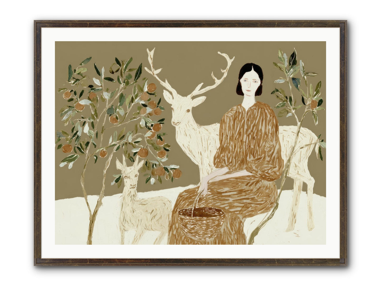 A Moment’s Grace Framed Print - Slimwoods Black/Gold 40x30