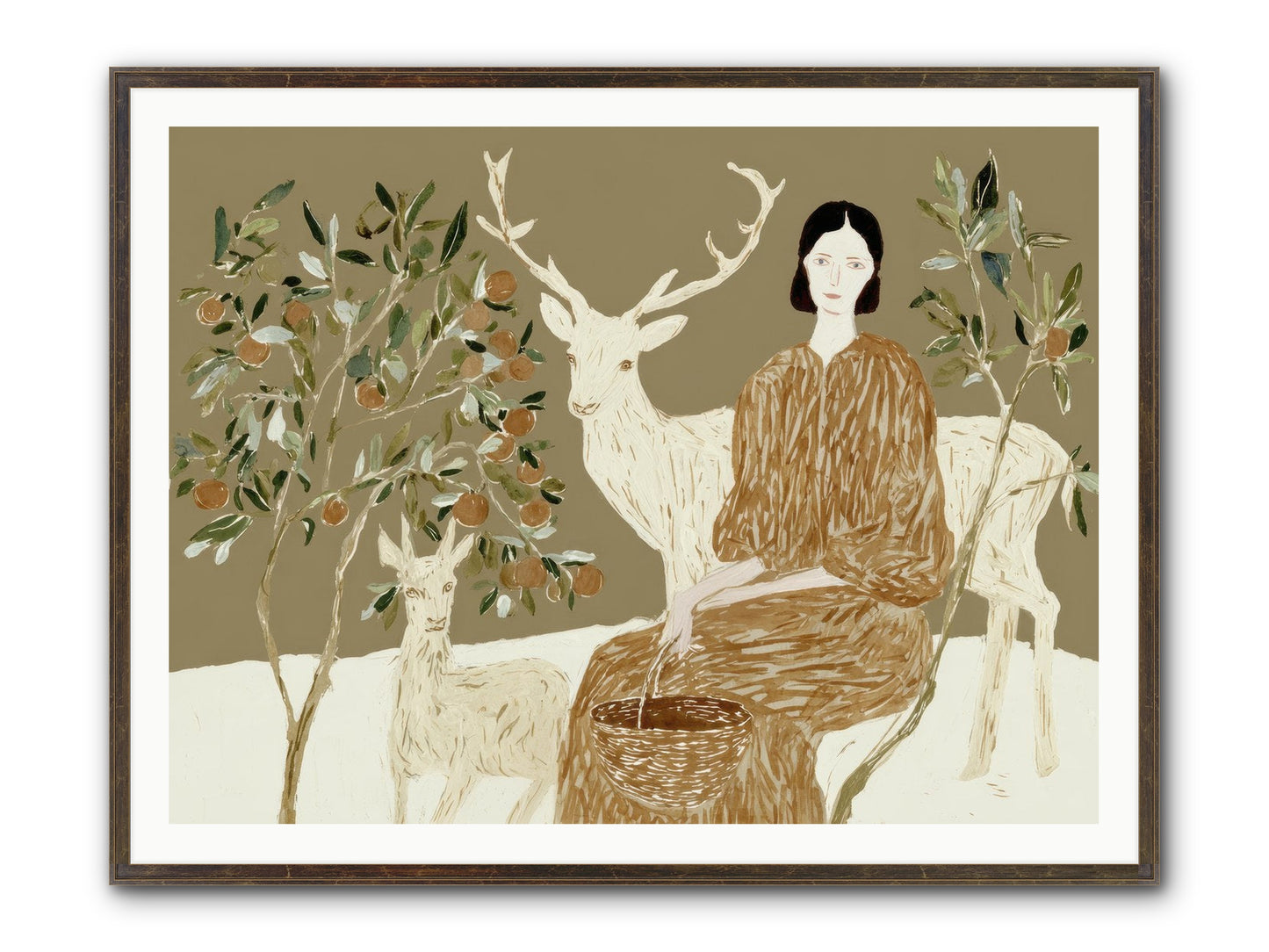 A Moment’s Grace Framed Print - Slimwoods Black/Gold 48x36