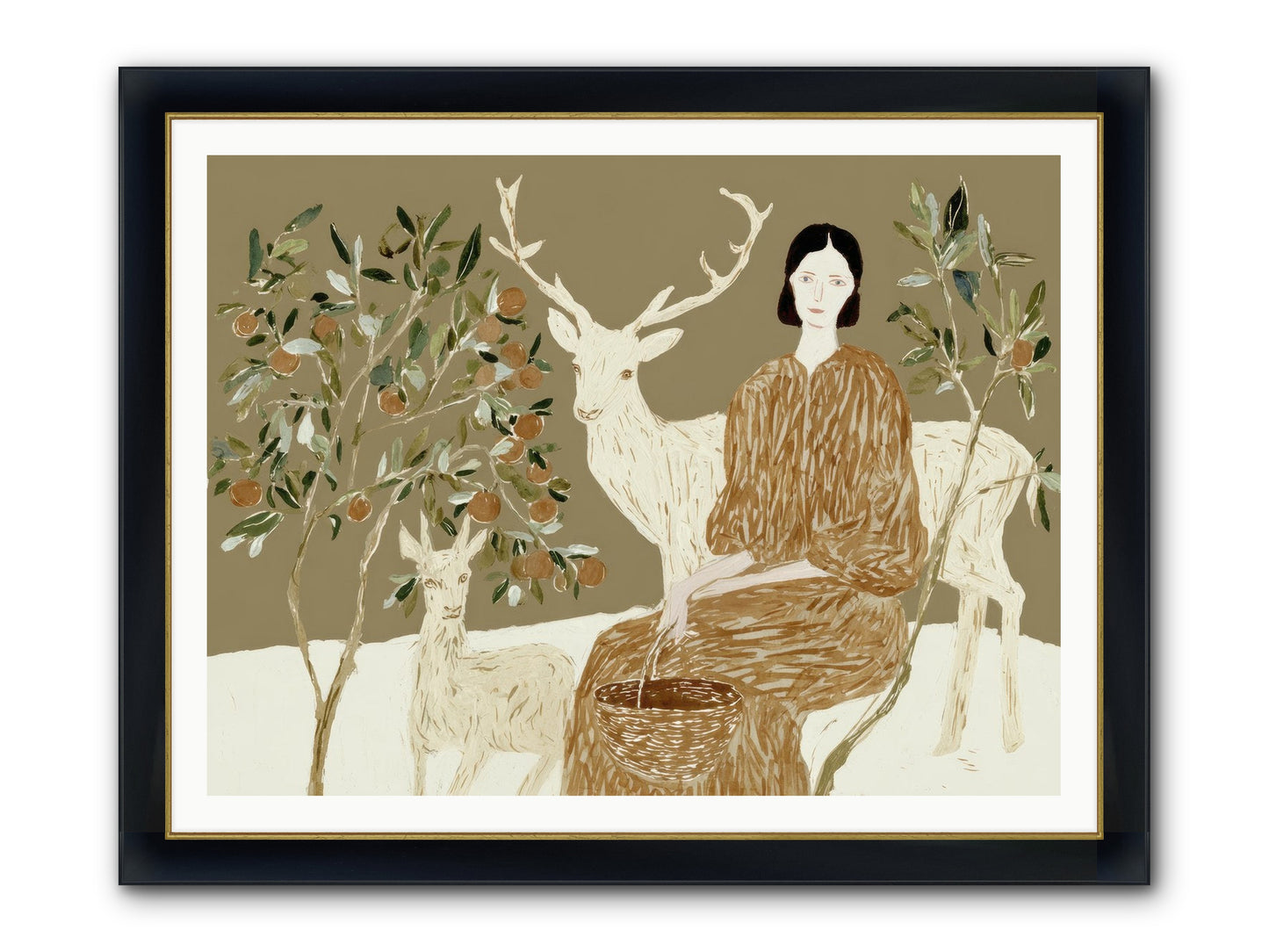 A Moment’s Grace Framed Print - Wide Black w/Gold 48x36