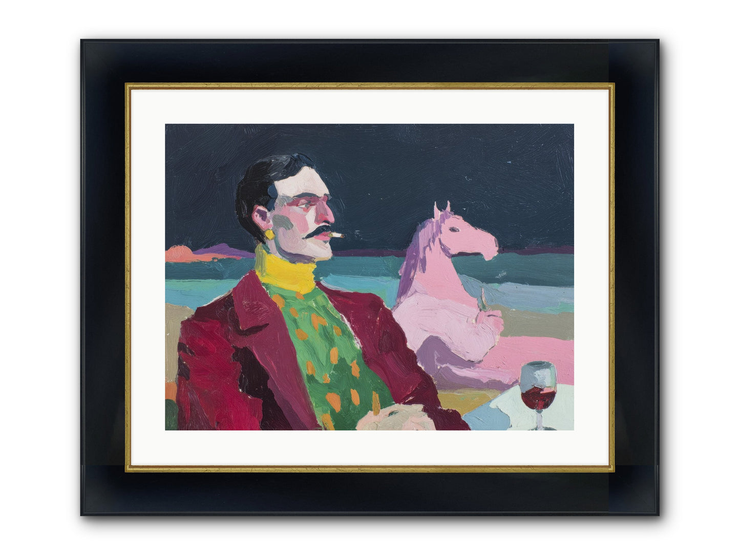 A Moment Worth Remembering Framed Print - Wide Black w/Gold 24x18
