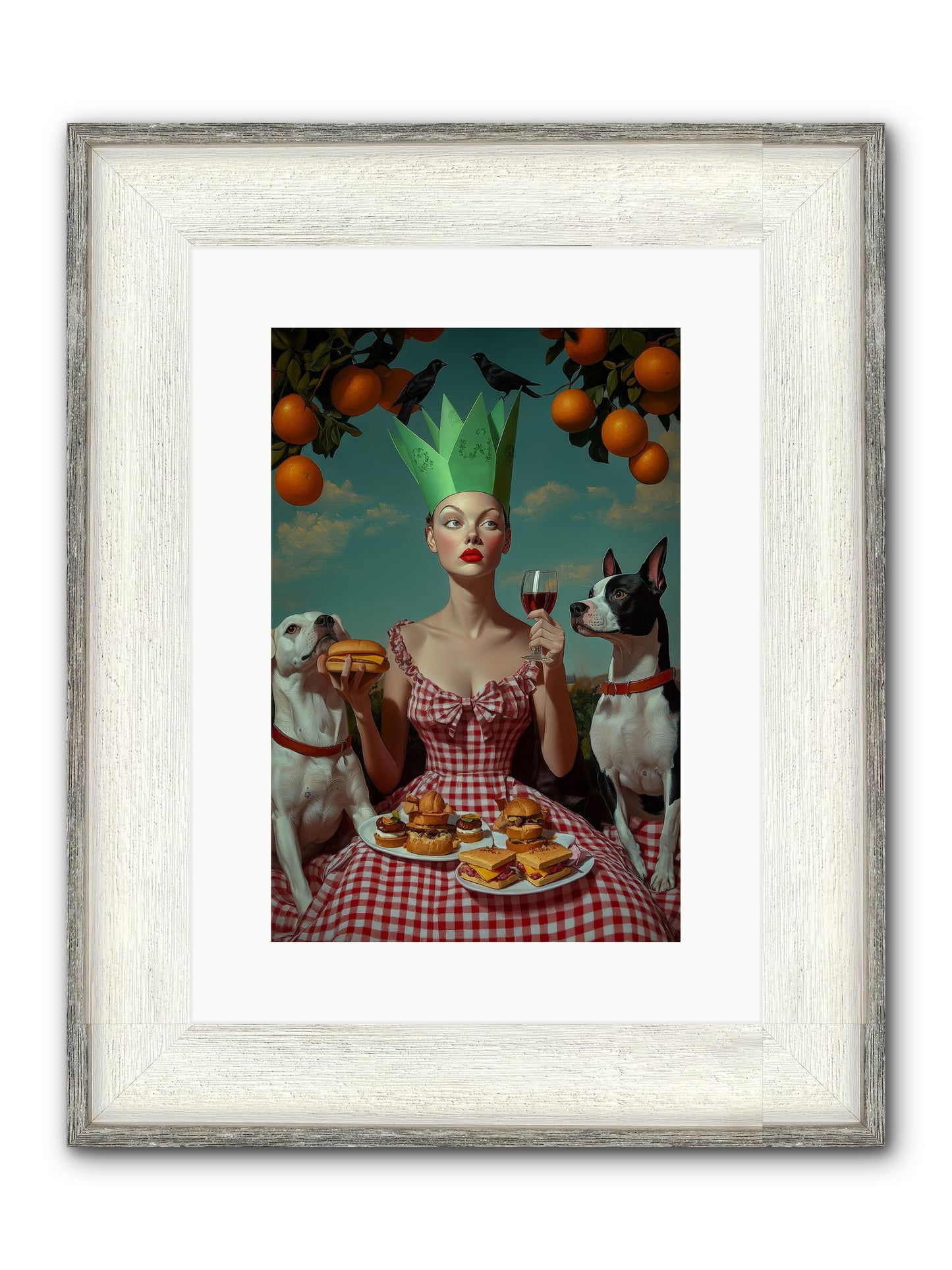 A Most Splendid Afternoon Framed Print - Driftwood White 10x15