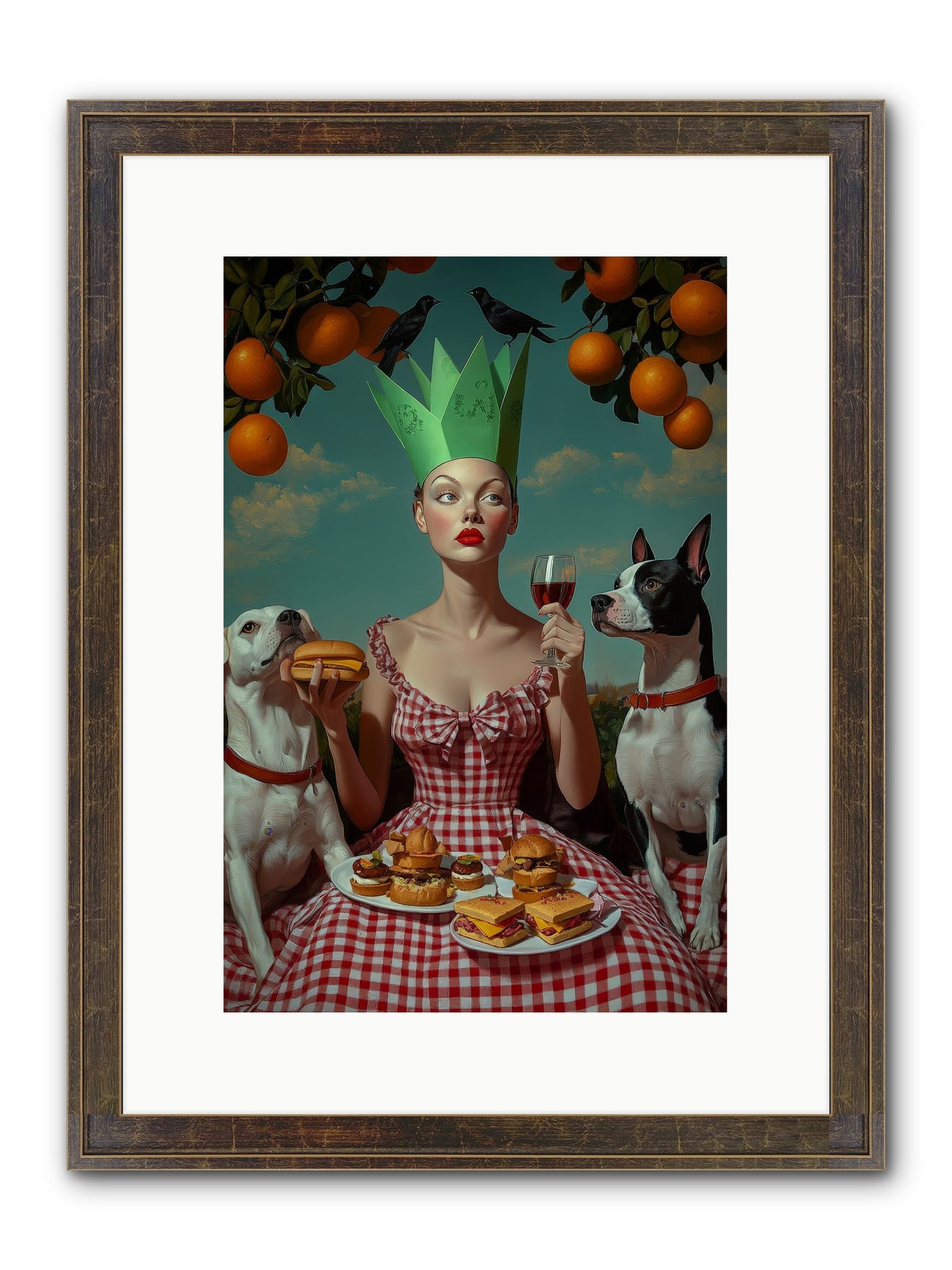 A Most Splendid Afternoon Framed Print - Slimwoods Black/Gold 10x15