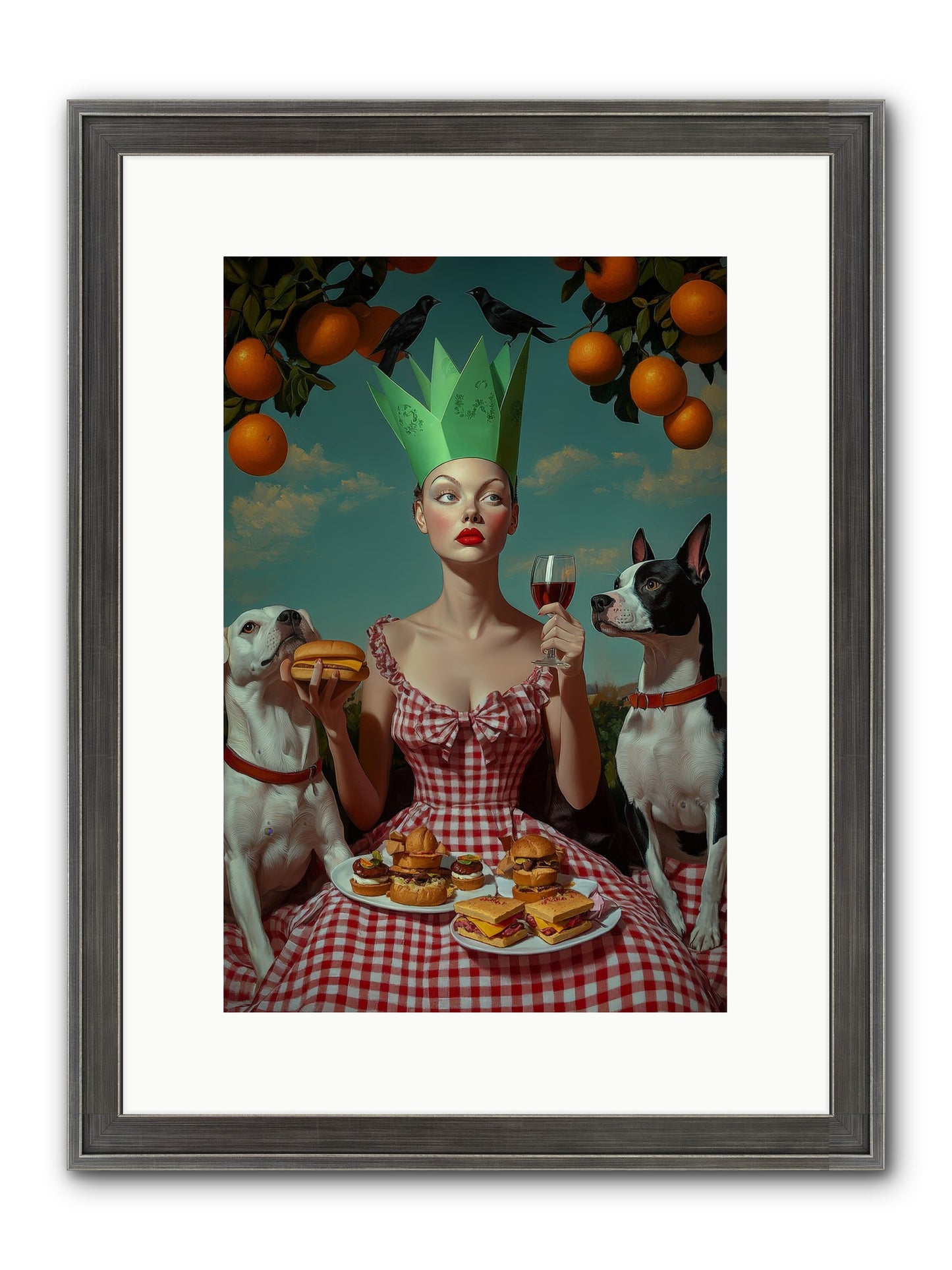 A Most Splendid Afternoon Framed Print - Slimwoods Black/Silver 10x15