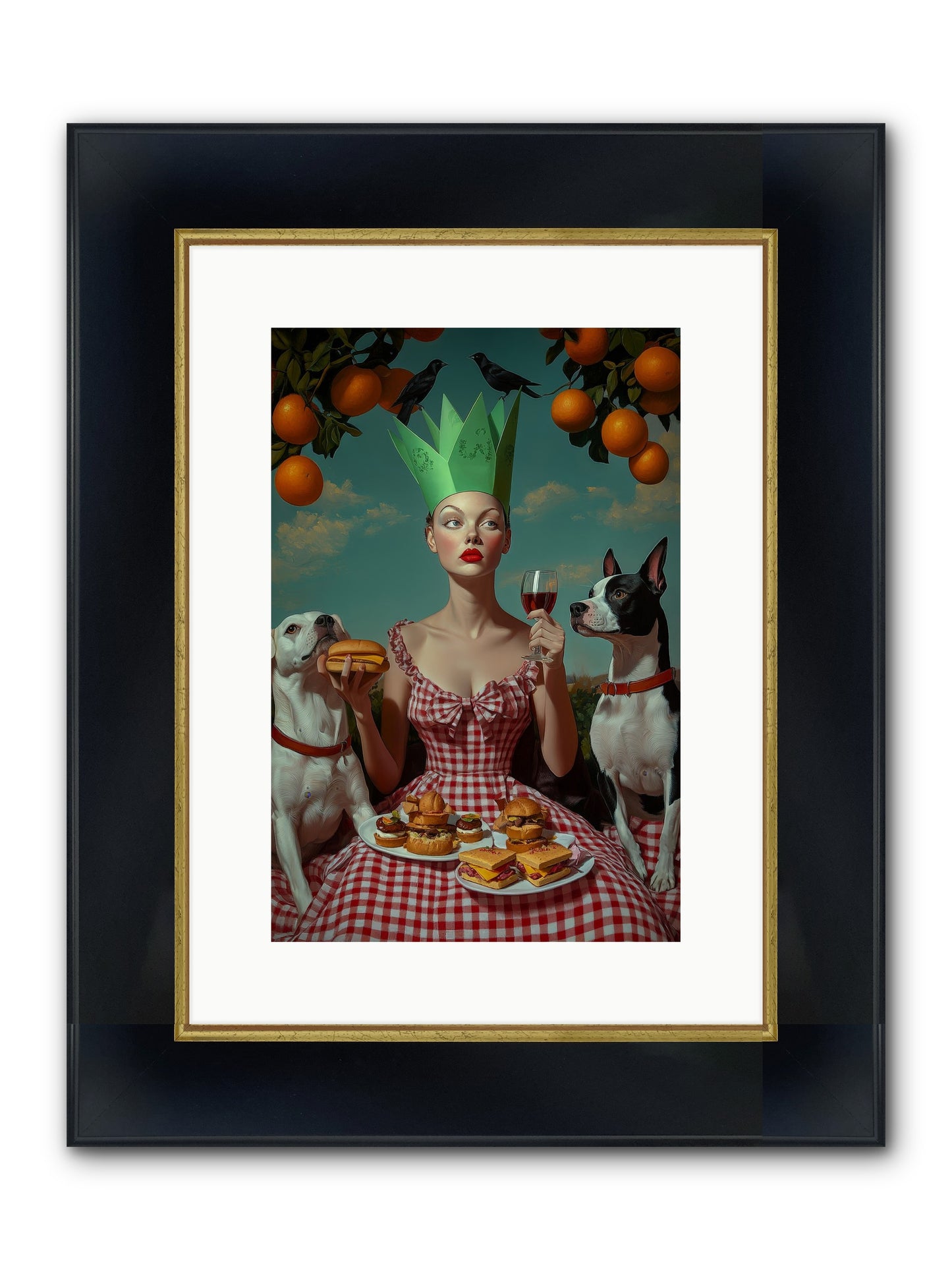 A Most Splendid Afternoon Framed Print - Wide Black w/Gold 10x15