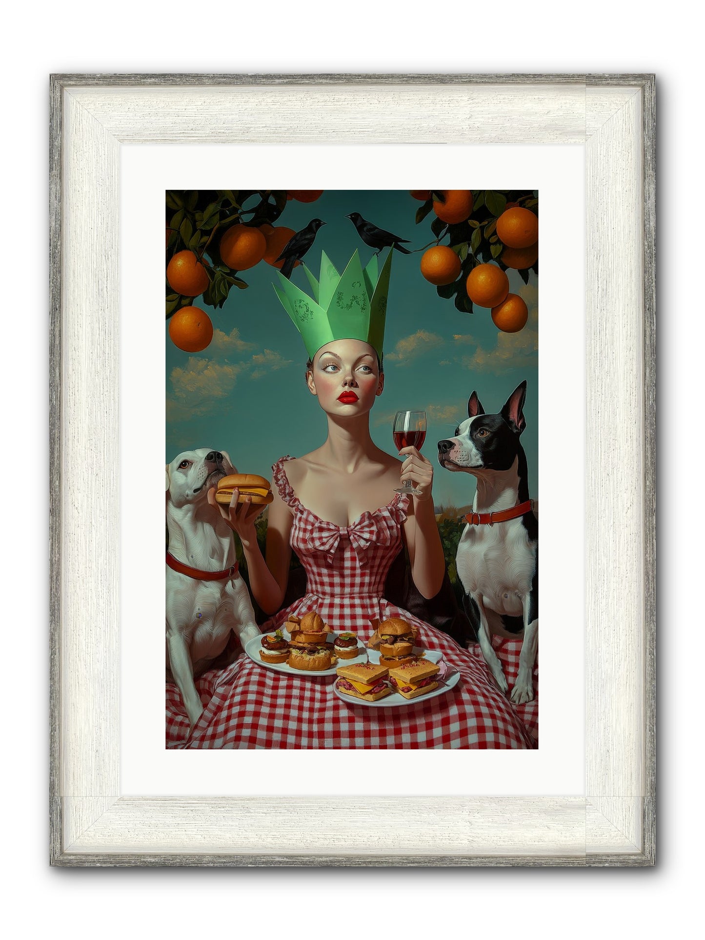 A Most Splendid Afternoon Framed Print - Driftwood White 16x24