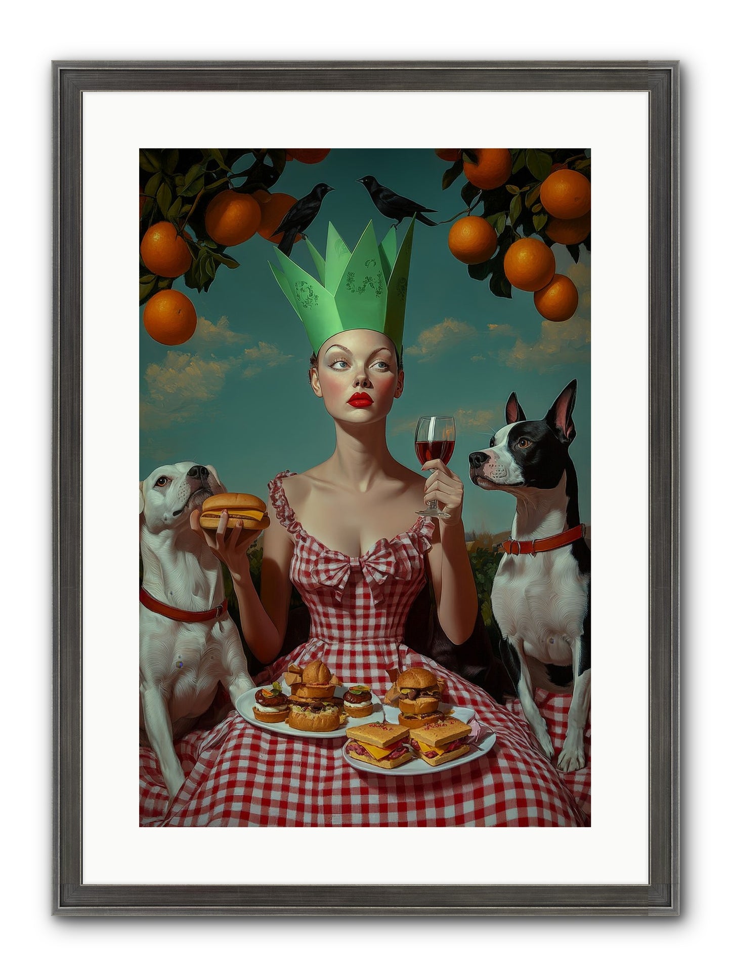 A Most Splendid Afternoon Framed Print - Slimwoods Black/Silver 16x24