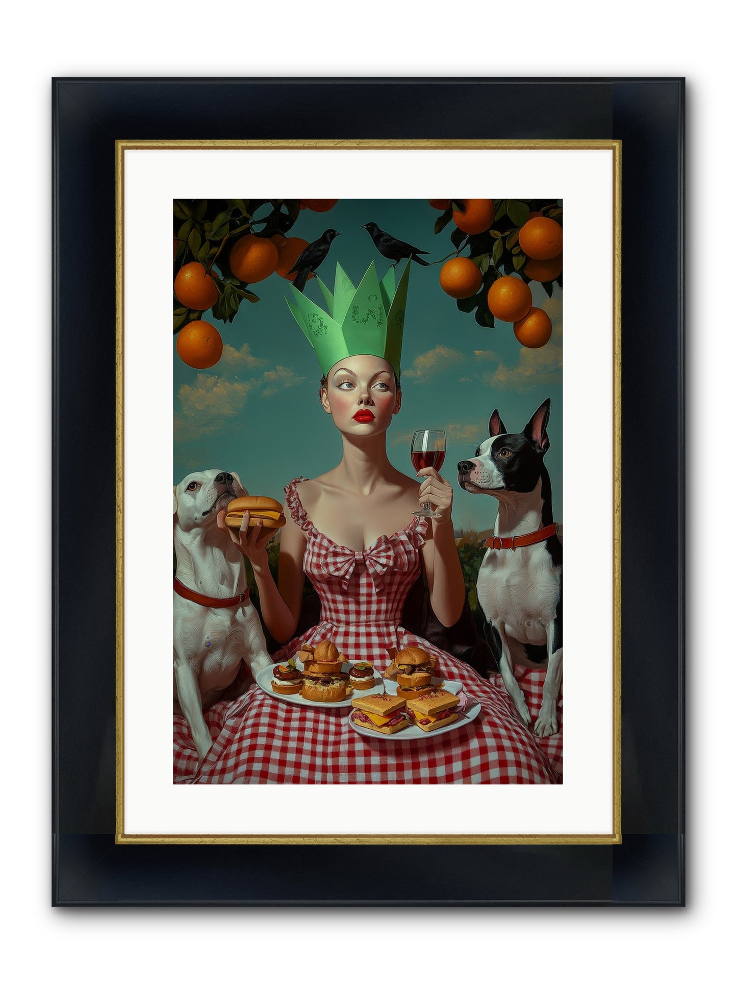 A Most Splendid Afternoon Framed Print - Wide Black w/Gold 16x24