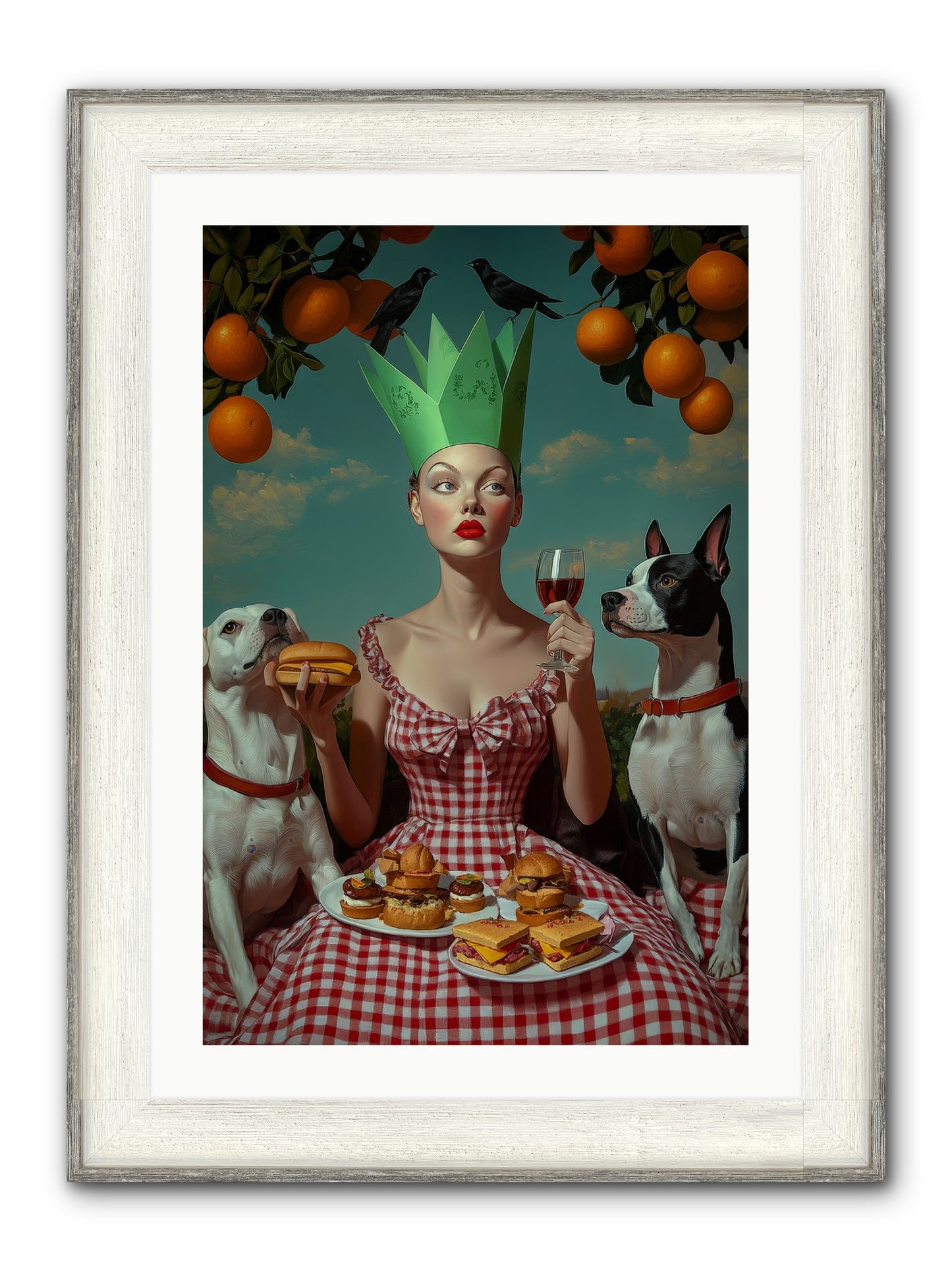 A Most Splendid Afternoon Framed Print - Driftwood White 20x30