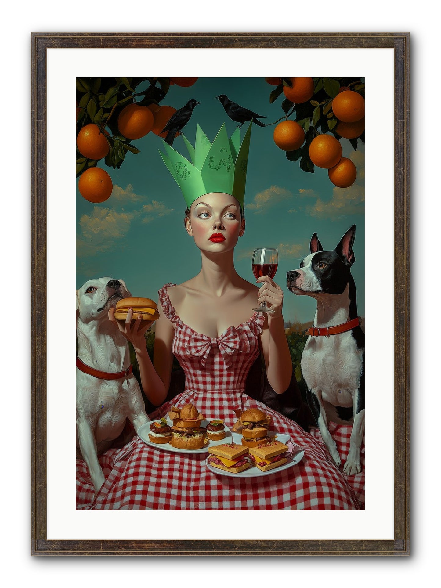 A Most Splendid Afternoon Framed Print - Slimwoods Black/Gold 20x30