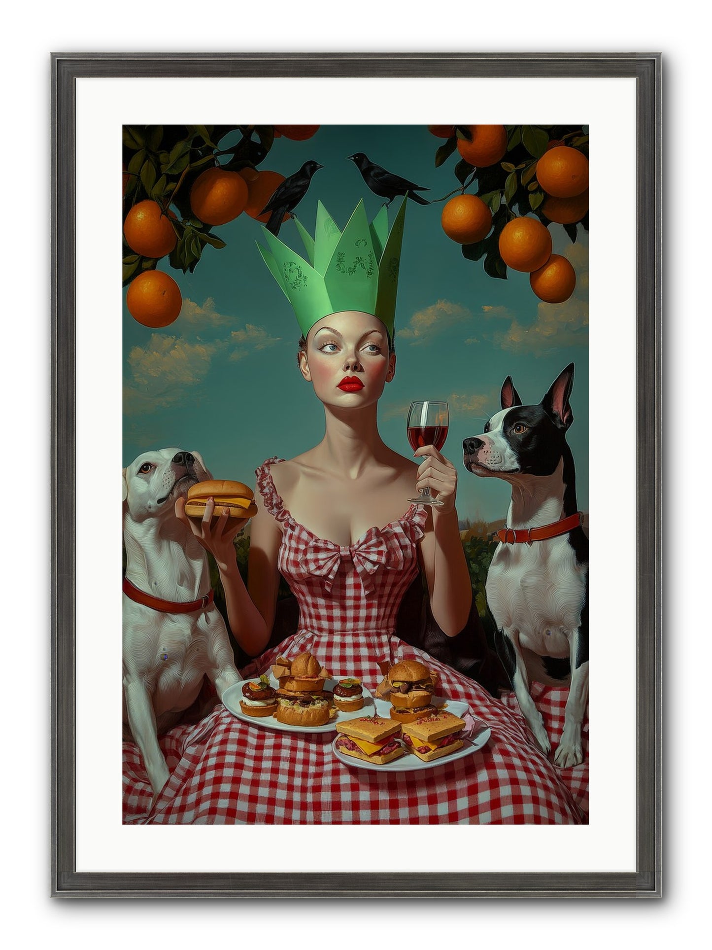 A Most Splendid Afternoon Framed Print - Slimwoods Black/Silver 20x30