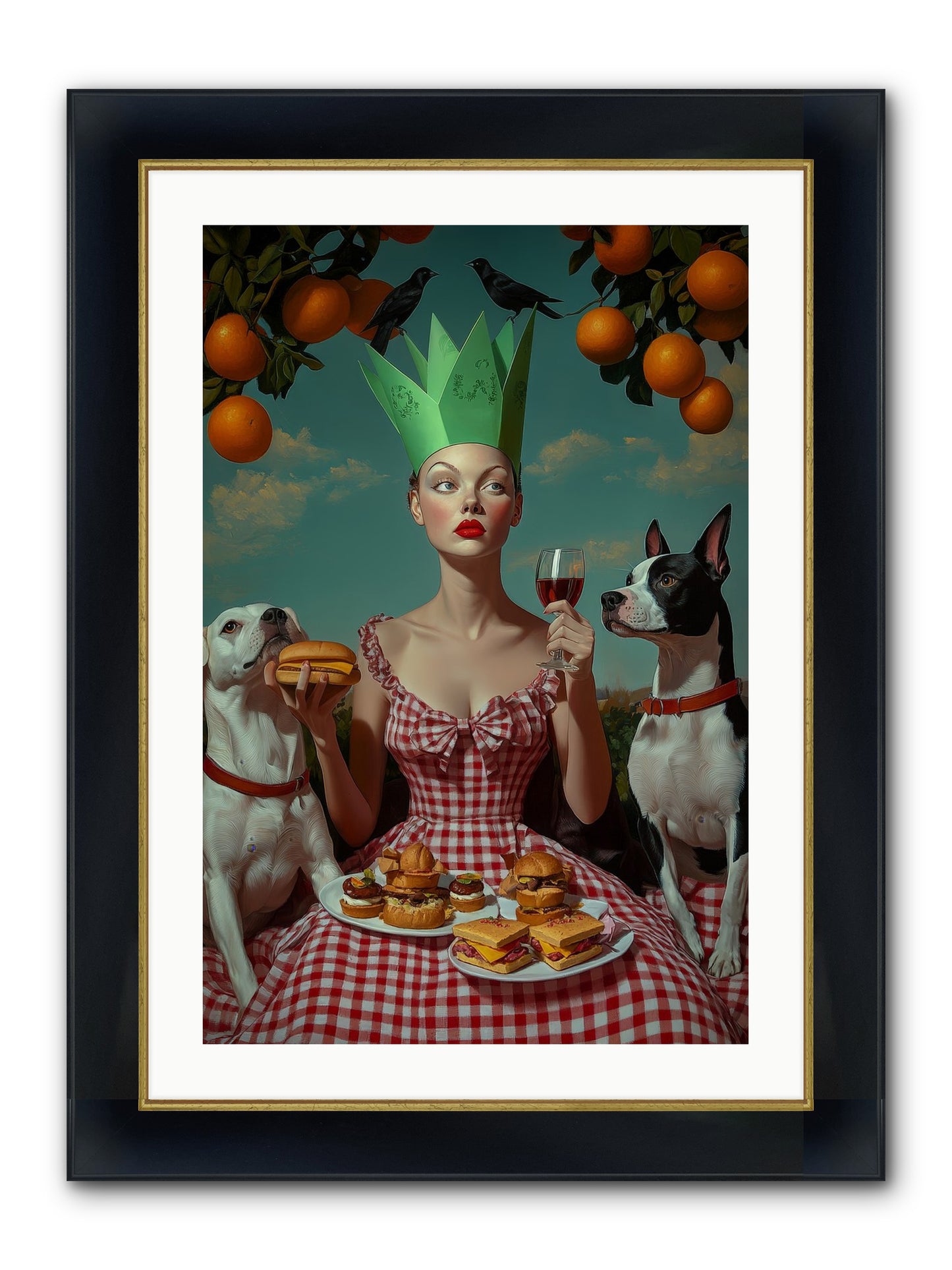 A Most Splendid Afternoon Framed Print - Wide Black w/Gold 20x30