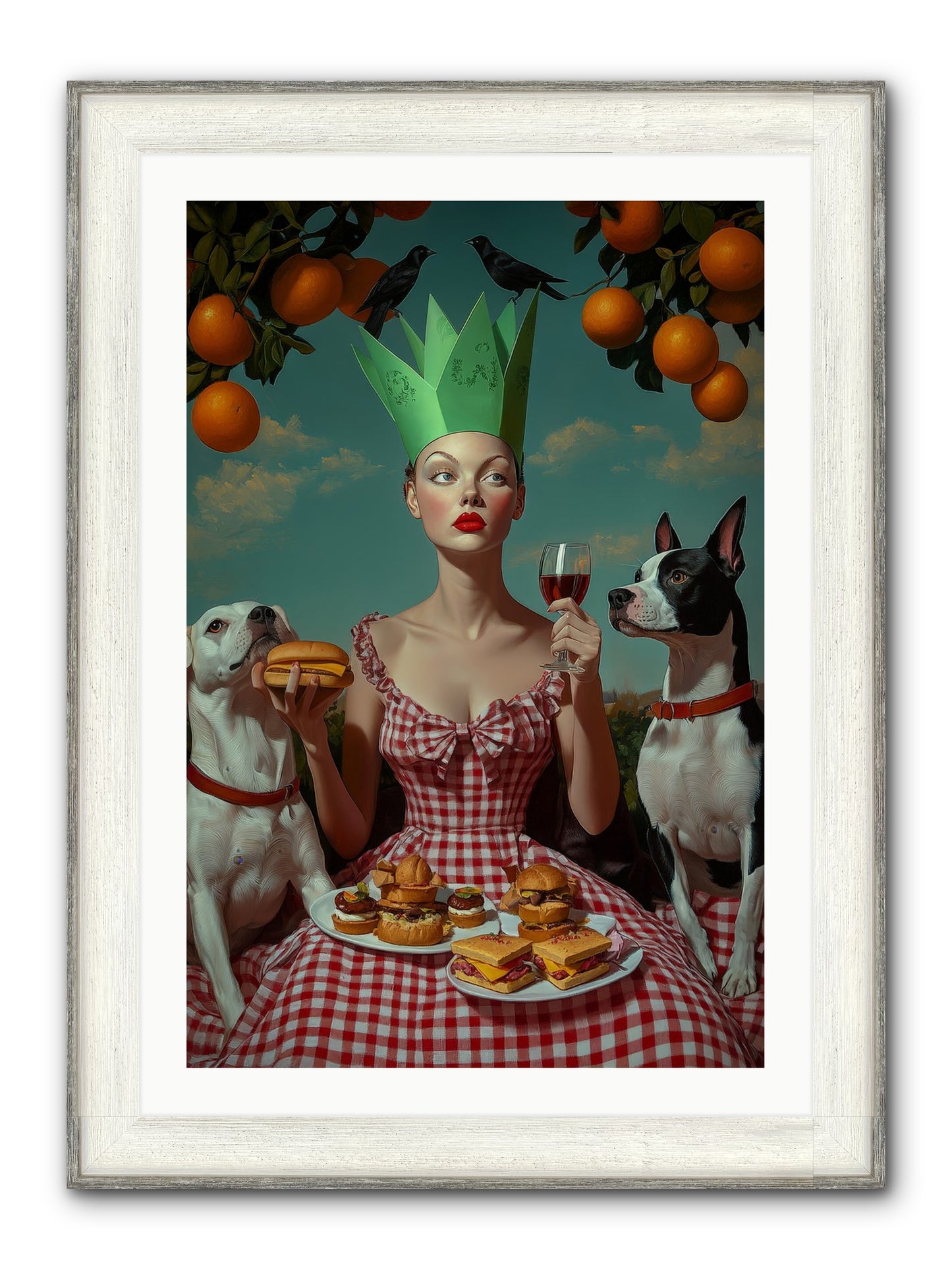 A Most Splendid Afternoon Framed Print - Driftwood White 24x36
