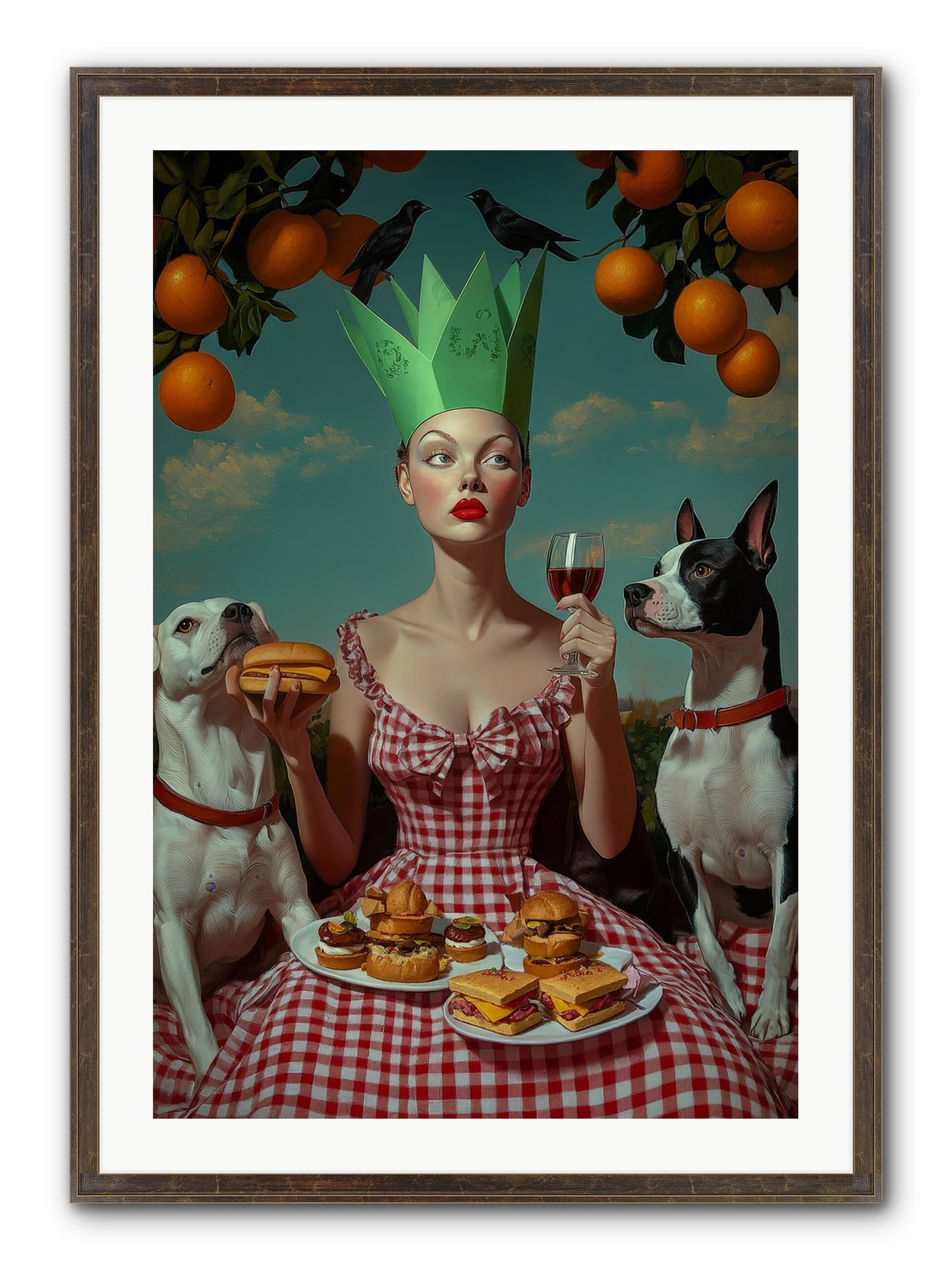 A Most Splendid Afternoon Framed Print - Slimwoods Black/Gold 24x36