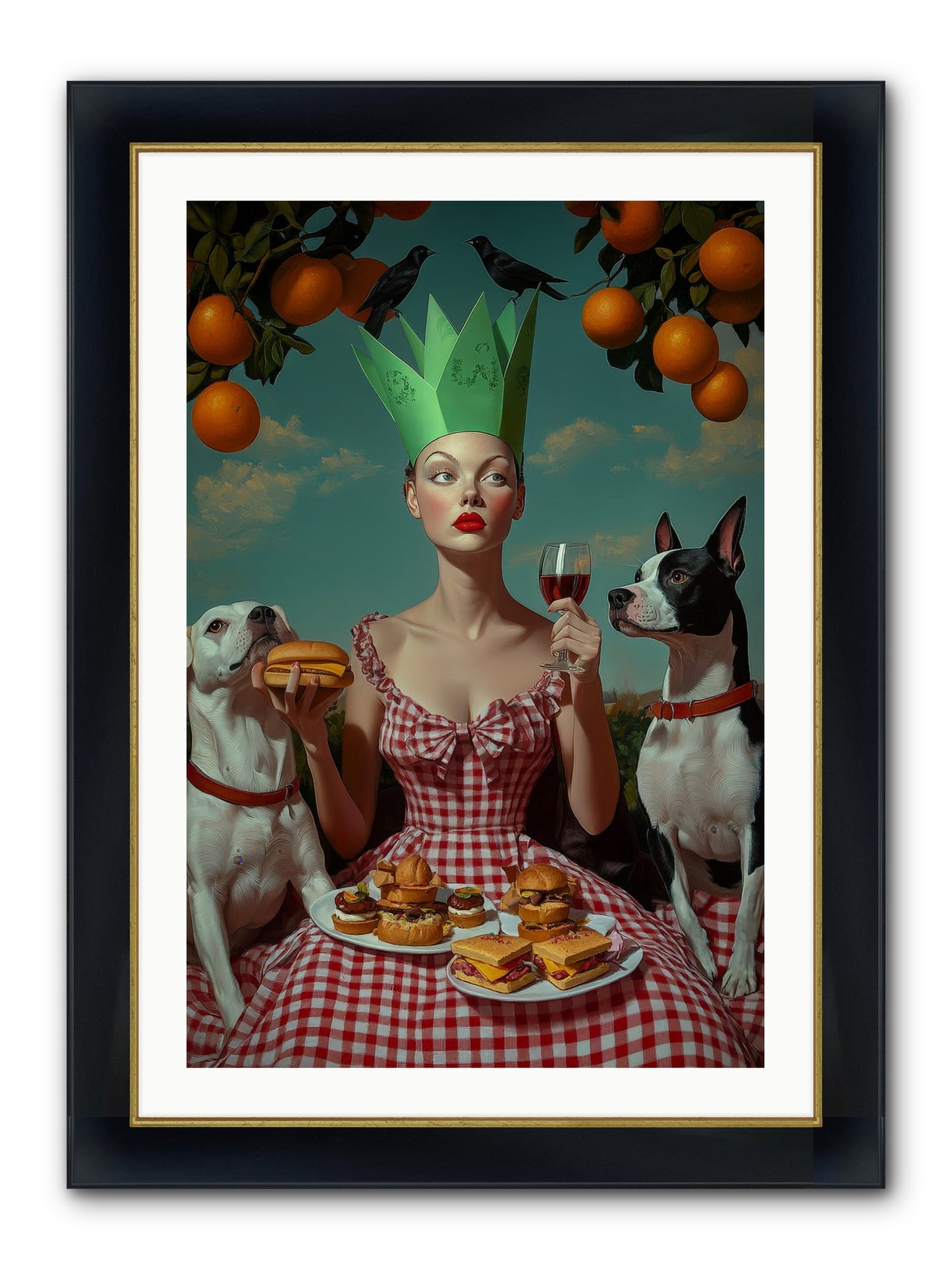 A Most Splendid Afternoon Framed Print - Wide Black w/Gold 24x36