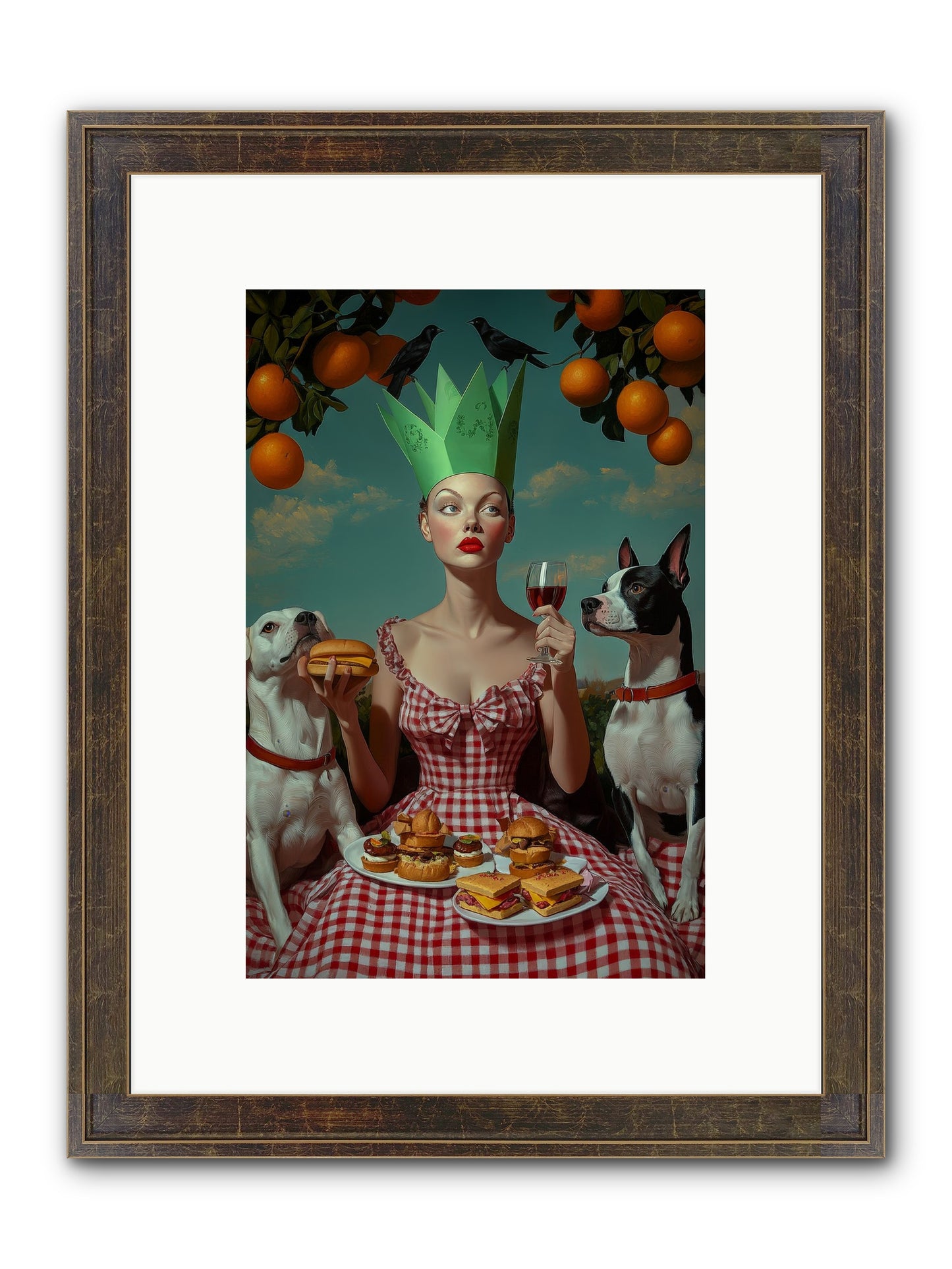 A Most Splendid Afternoon Framed Print - Slimwoods Black/Gold 8x12