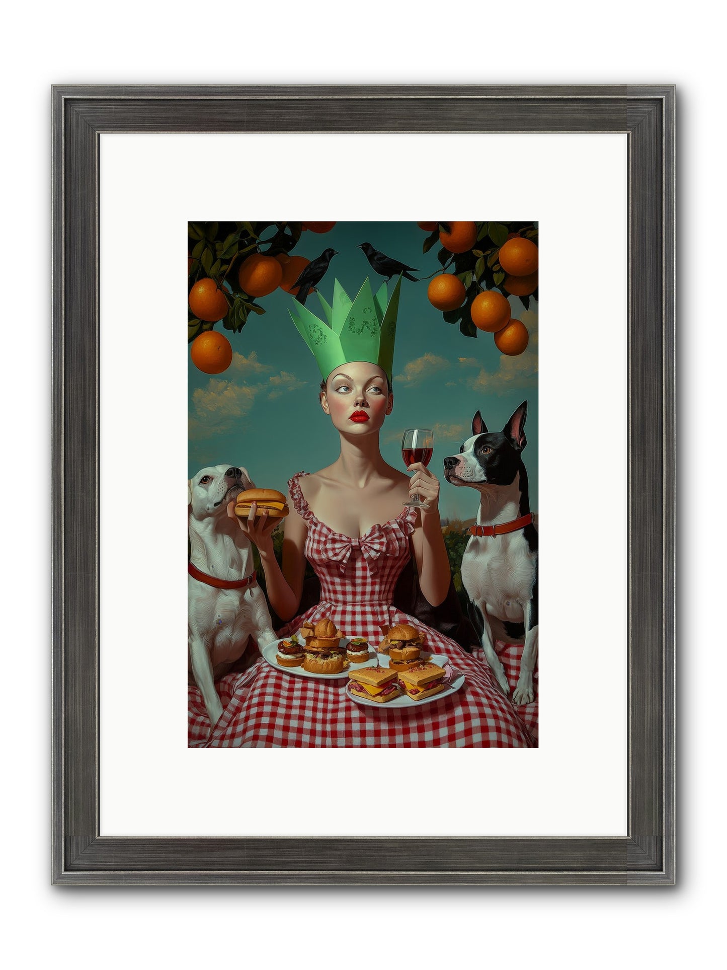 A Most Splendid Afternoon Framed Print - Slimwoods Black/Silver 8x12
