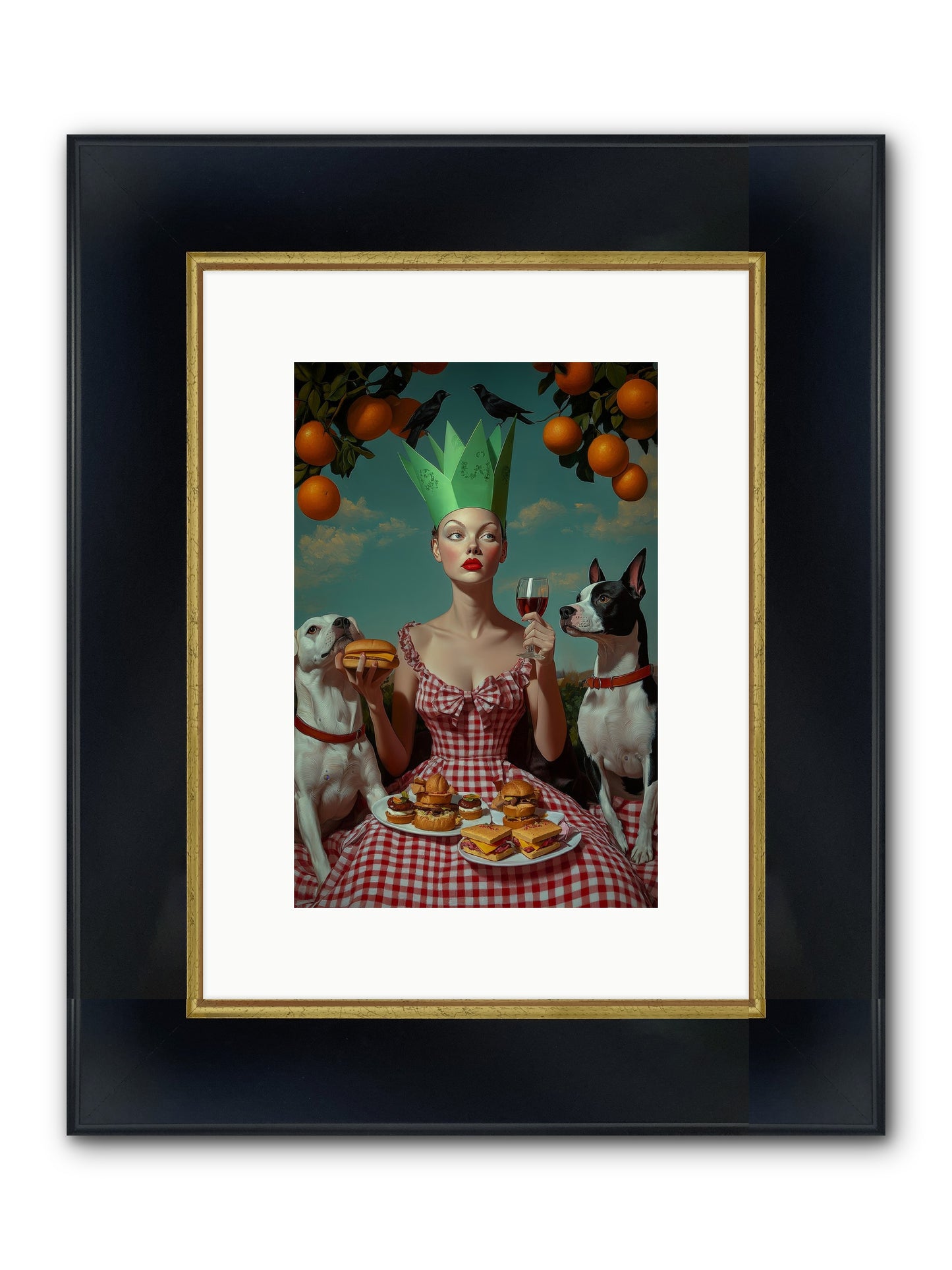 A Most Splendid Afternoon Framed Print - Wide Black w/Gold 8x12