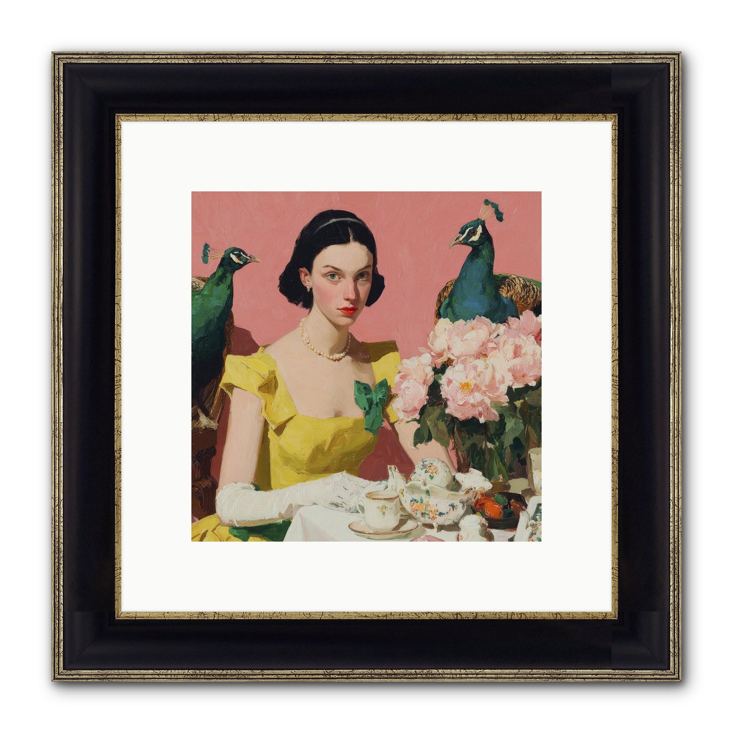 A Night To Be Remembered Framed Print - Black & Gold 10x10