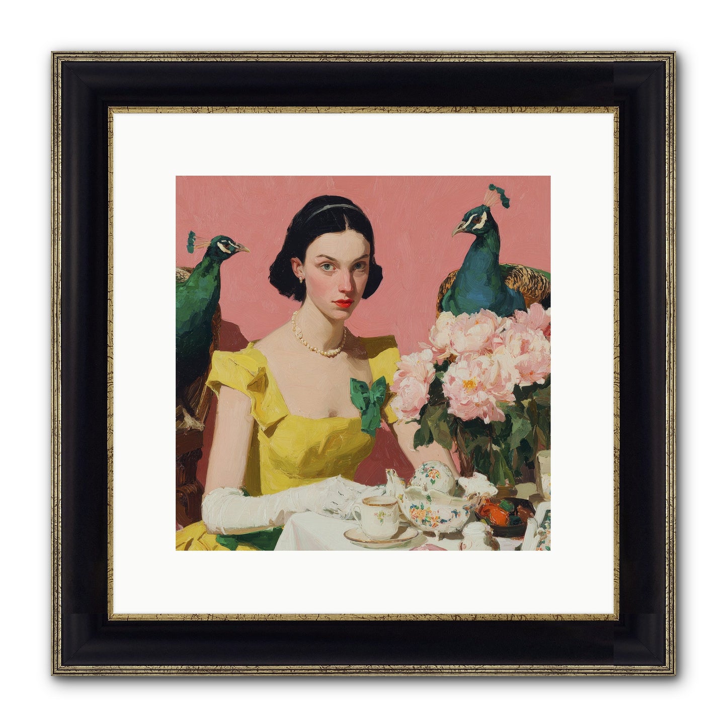 A Night To Be Remembered Framed Print - Black & Gold 12x12