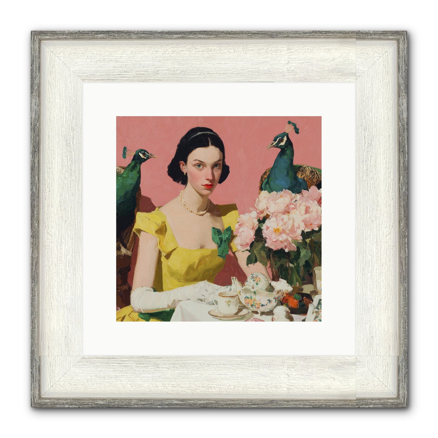 A Night To Be Remembered Framed Print - Driftwood White 12x12