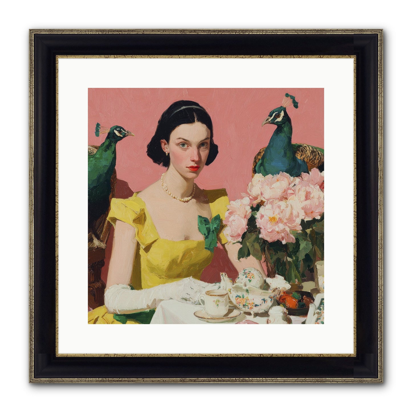 A Night To Be Remembered Framed Print - Black & Gold 16x16