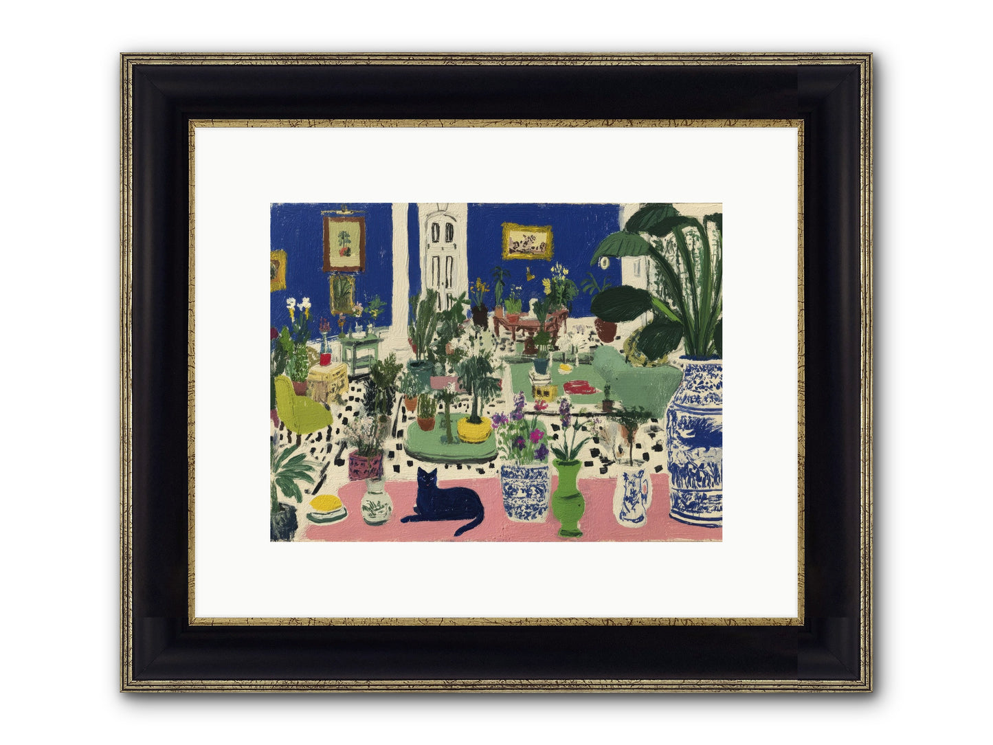 A Paradise Of His Own Framed Print - Black & Gold 12x9