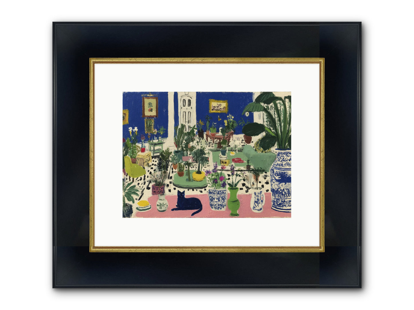 A Paradise Of His Own Framed Print - Wide Black w/Gold 12x9
