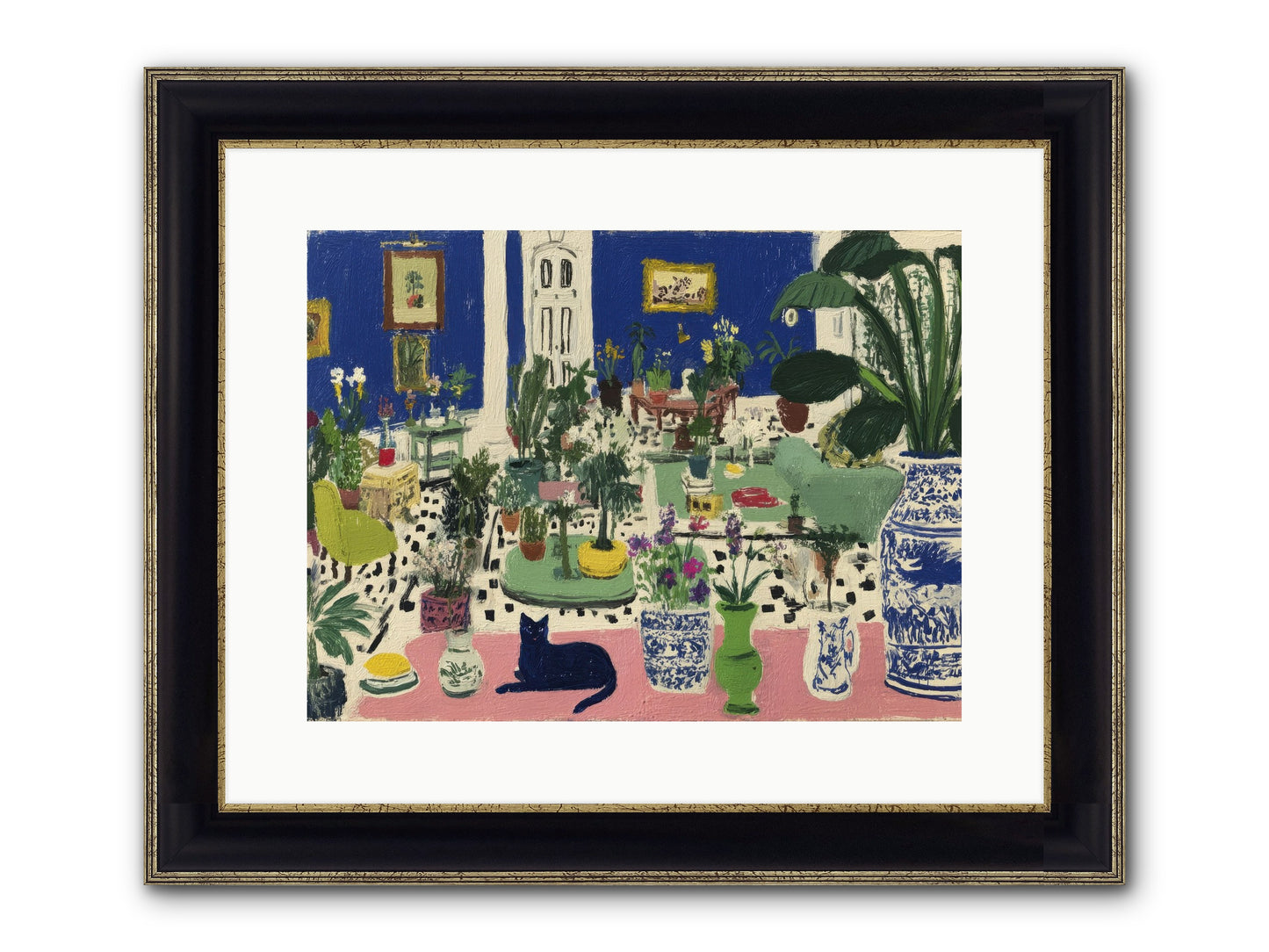 A Paradise Of His Own Framed Print - Black & Gold 16x12