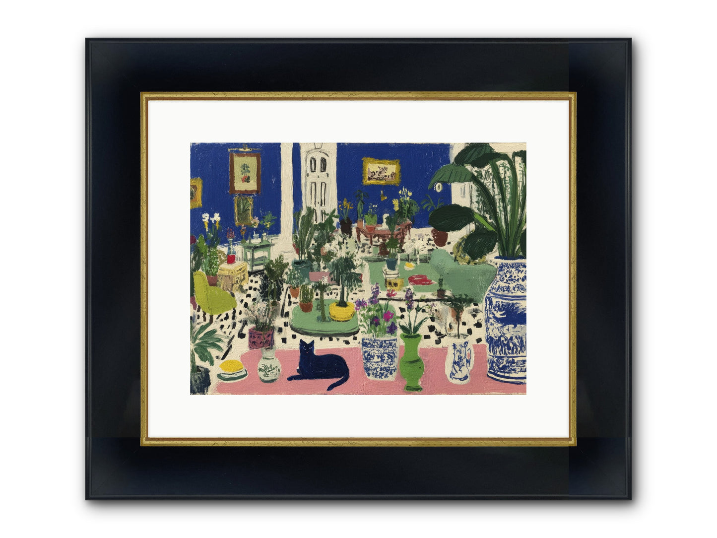 A Paradise Of His Own Framed Print - Wide Black w/Gold 16x12