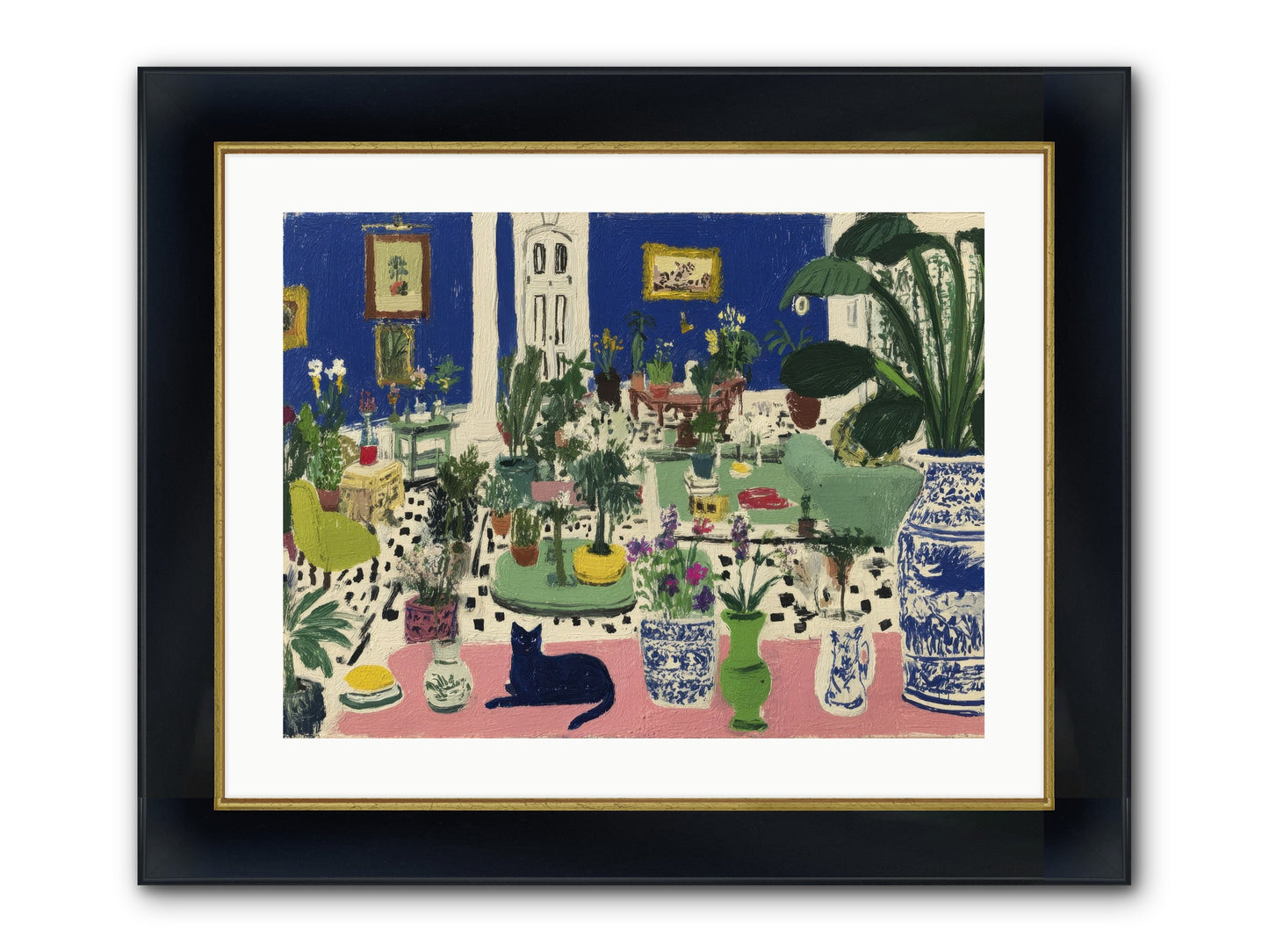 A Paradise Of His Own Framed Print - Wide Black w/Gold 24x18