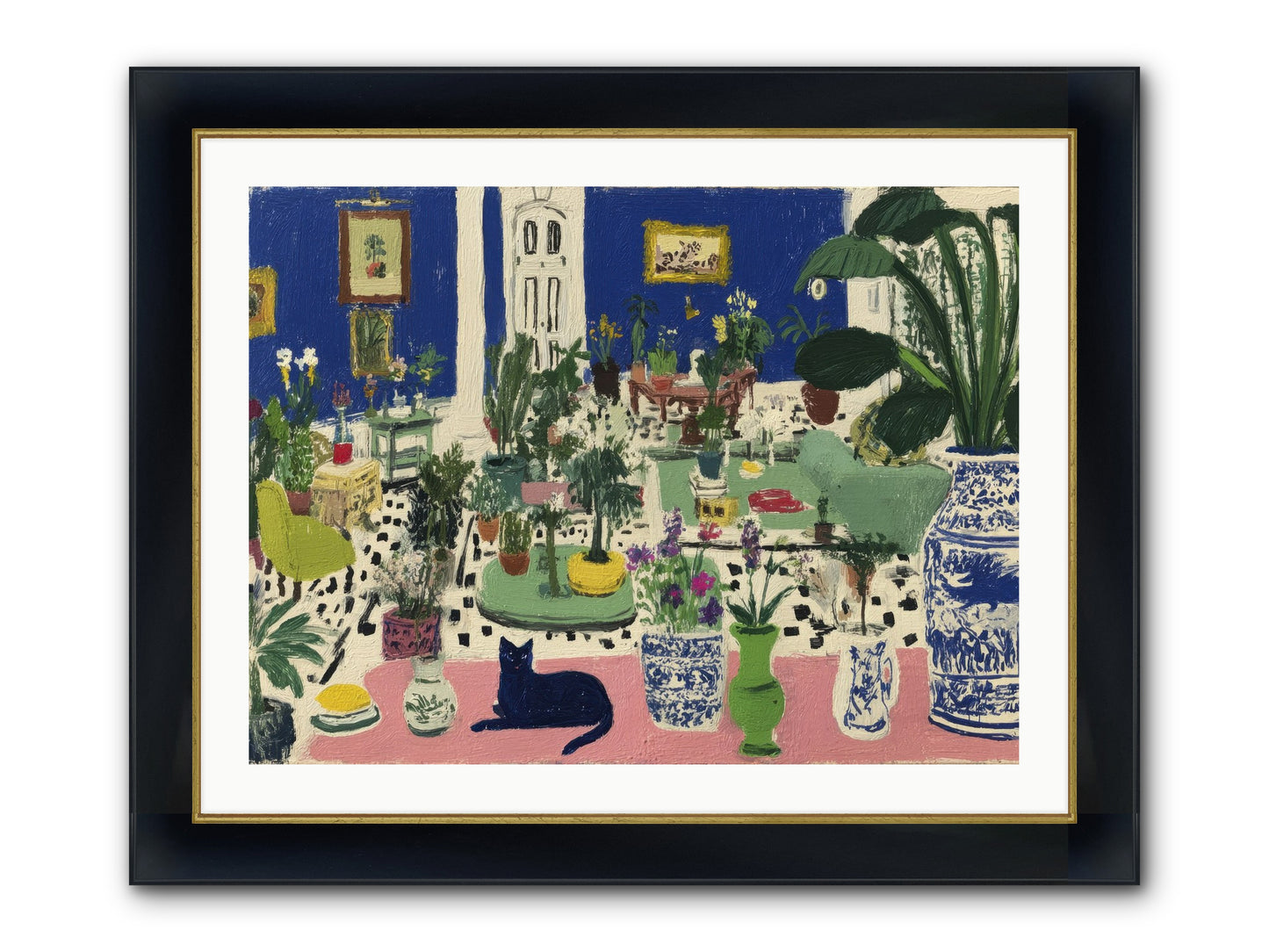 A Paradise Of His Own Framed Print - Wide Black w/Gold 32x24