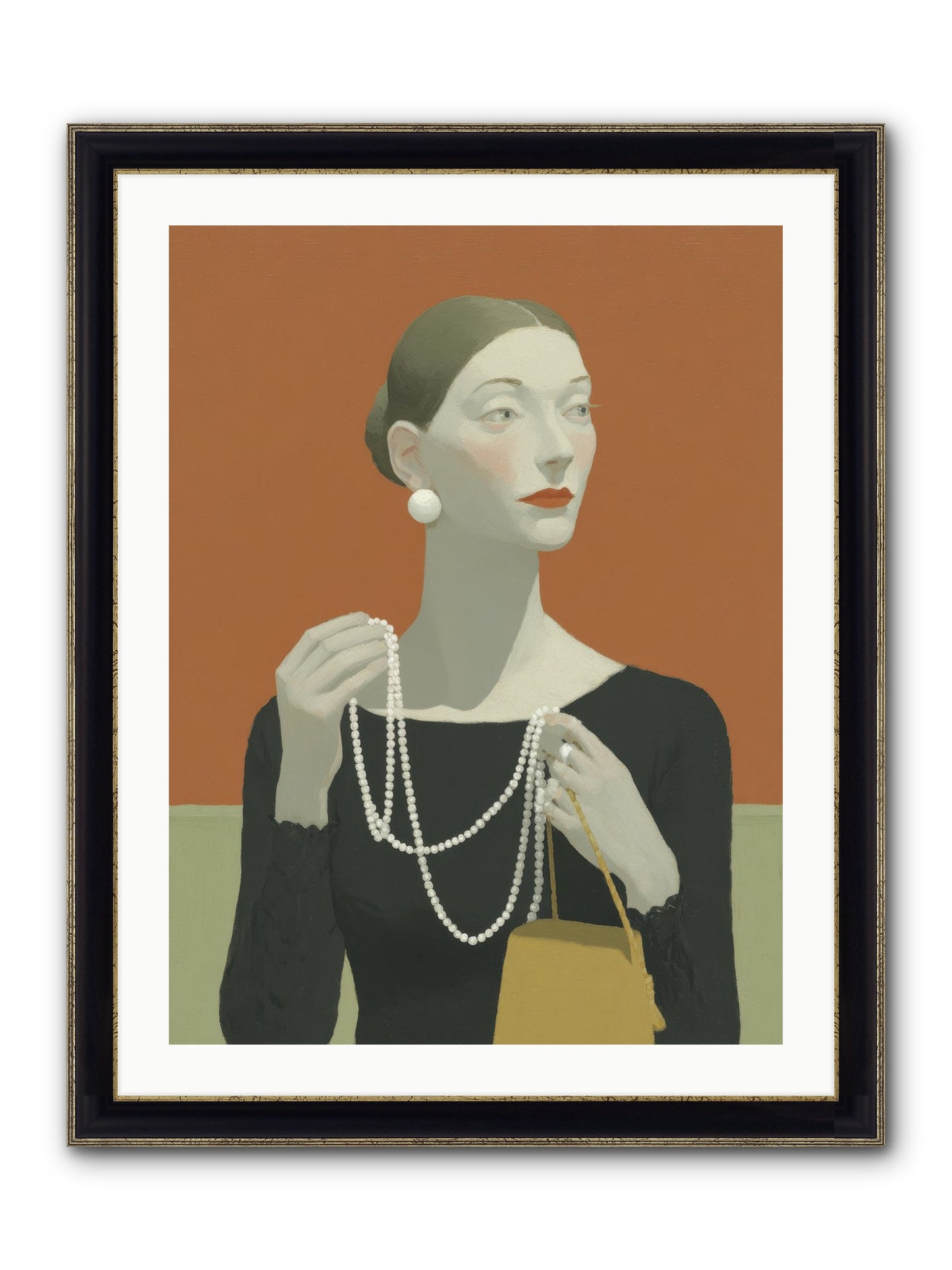 A Quiet Rebellion Framed Print - Black & Gold 24x32